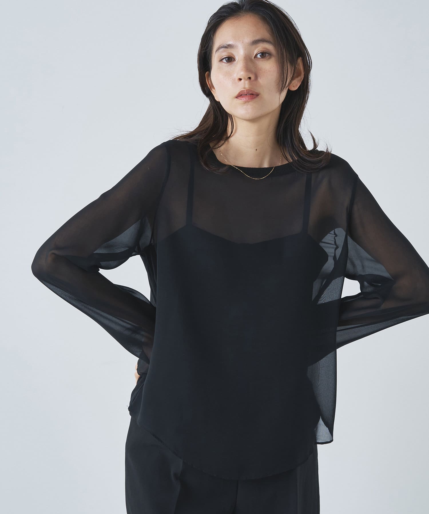 Drawing Numbers】キュプラシースルーブラウス | Whim Gazette(ウィム