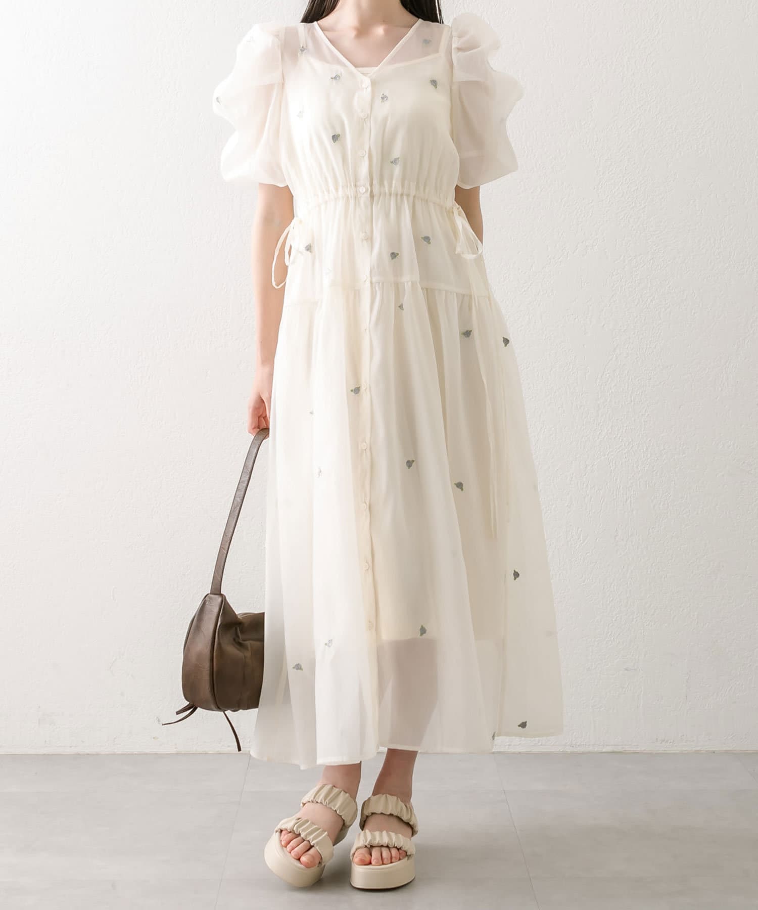 Rose刺繍ワンピース | OLIVE des OLIVE(オリーブ デ オリーブ