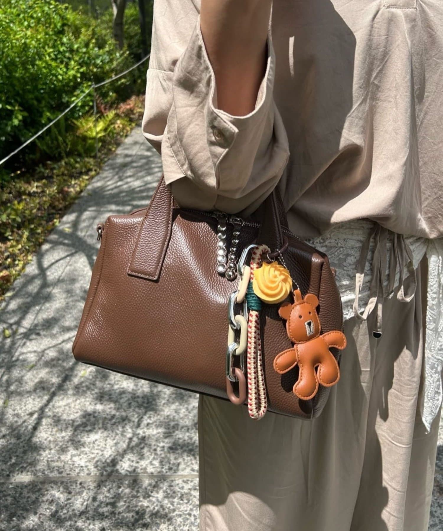 2WAY/スタッズボストンバッグ《オケージョン/本革/500mlボトル収納OK