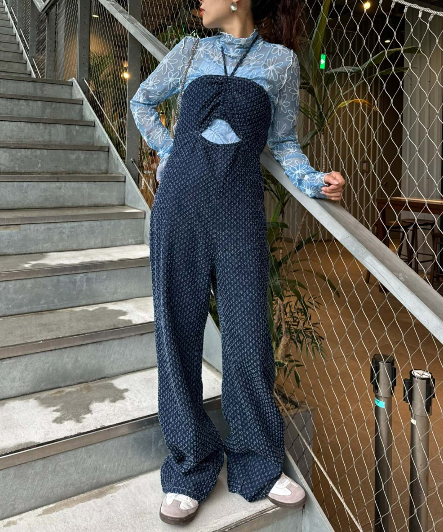 HELLO.SANFRANCISCO】デニムホルターネックサロペット | CIAOPANIC