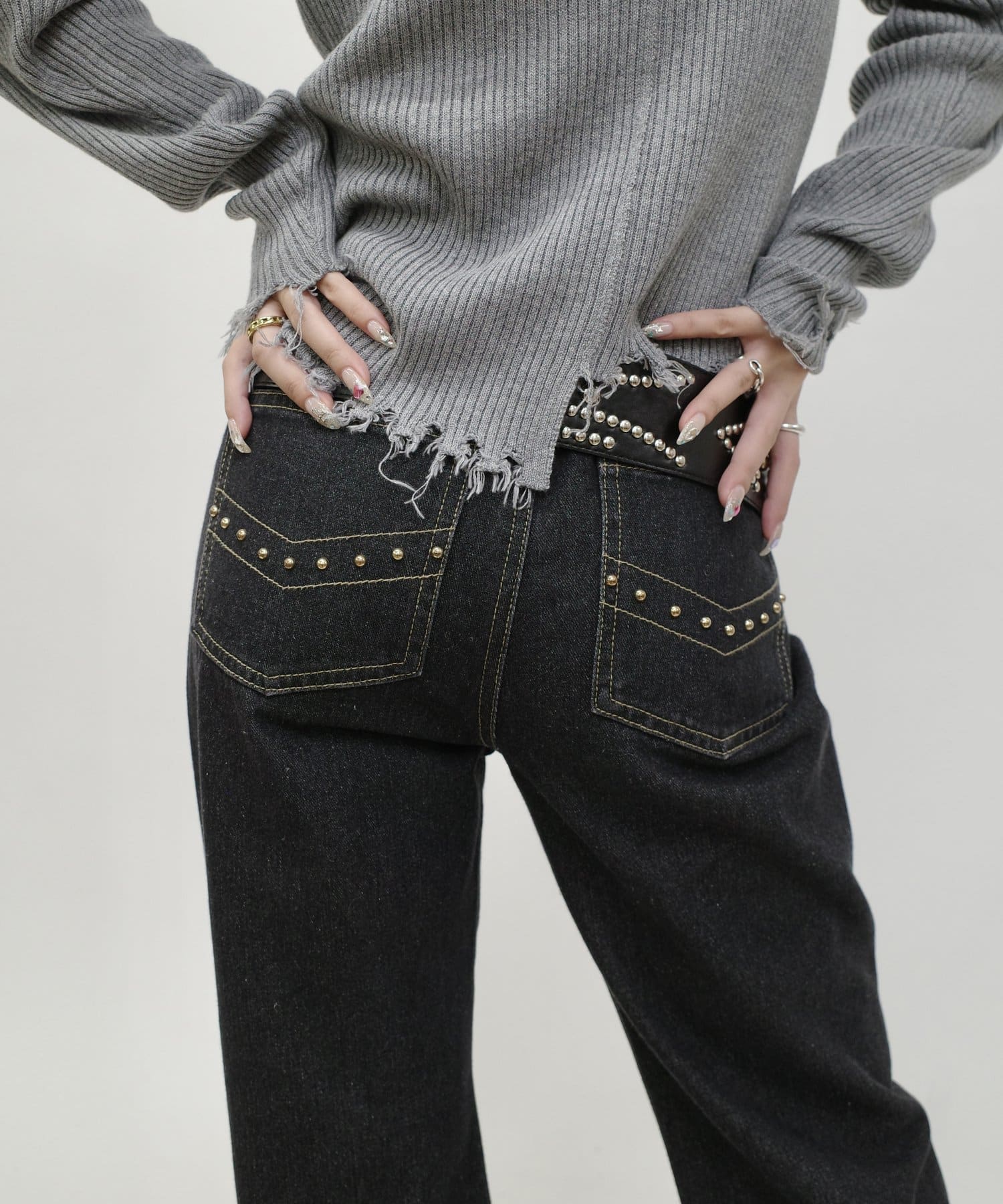 ブレストスタッズフレアデニム | WHO'S WHO gallery(フーズフー