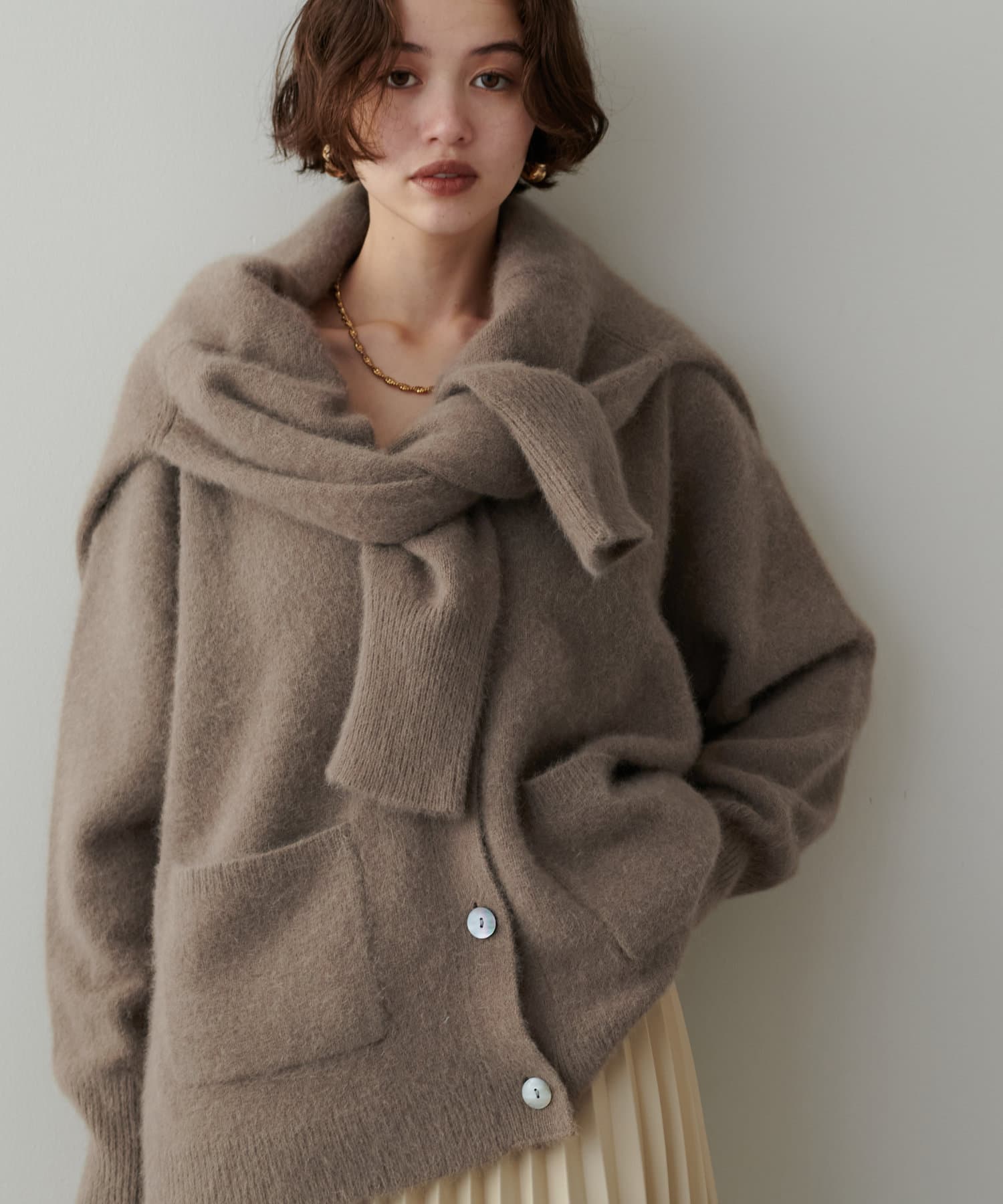 FOX混Vネックニットカーデ | LARUTA(ラルータ)レディース | PAL CLOSET