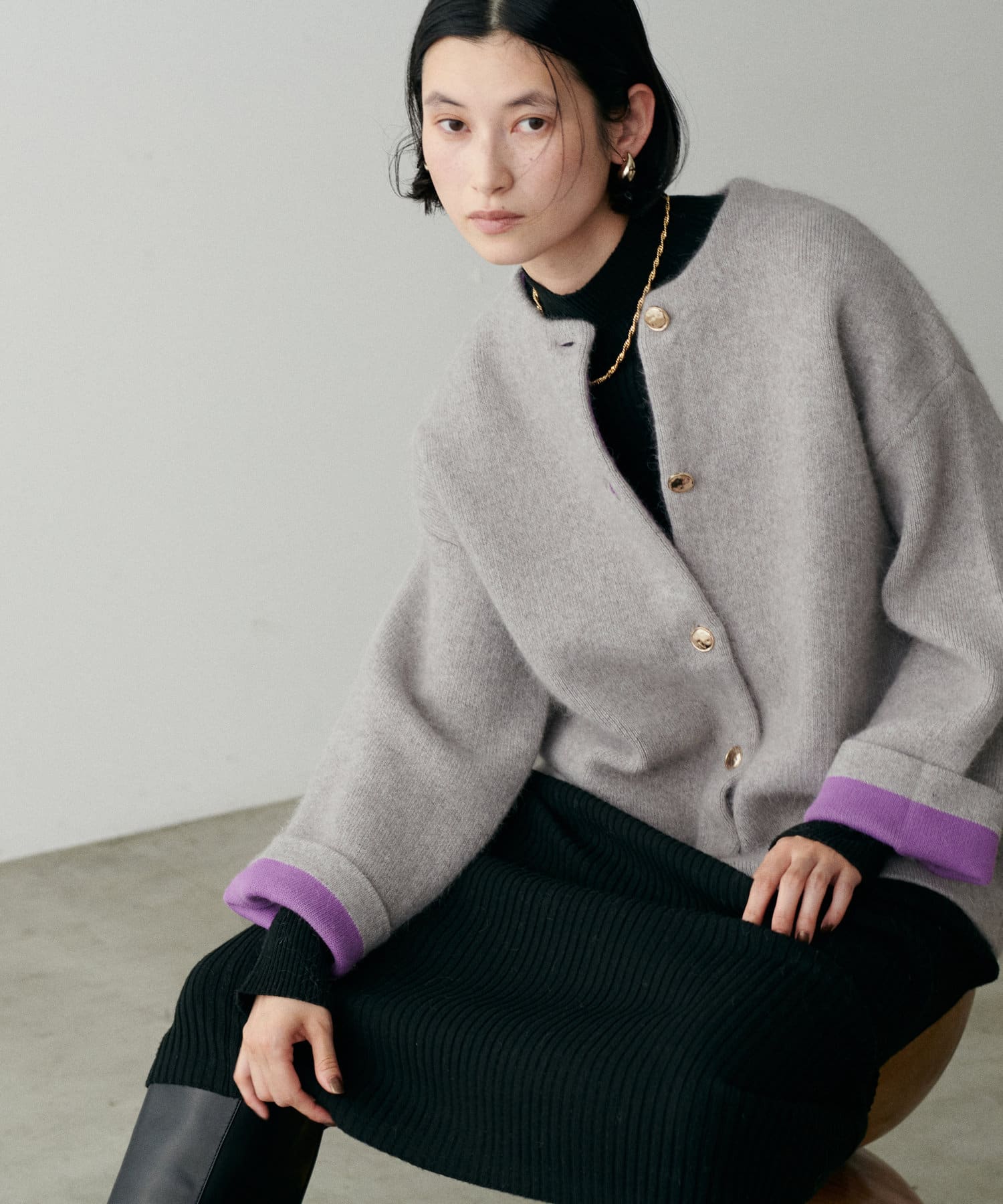 FOXプレーティングニットジャケット | LARUTA(ラルータ)レディース