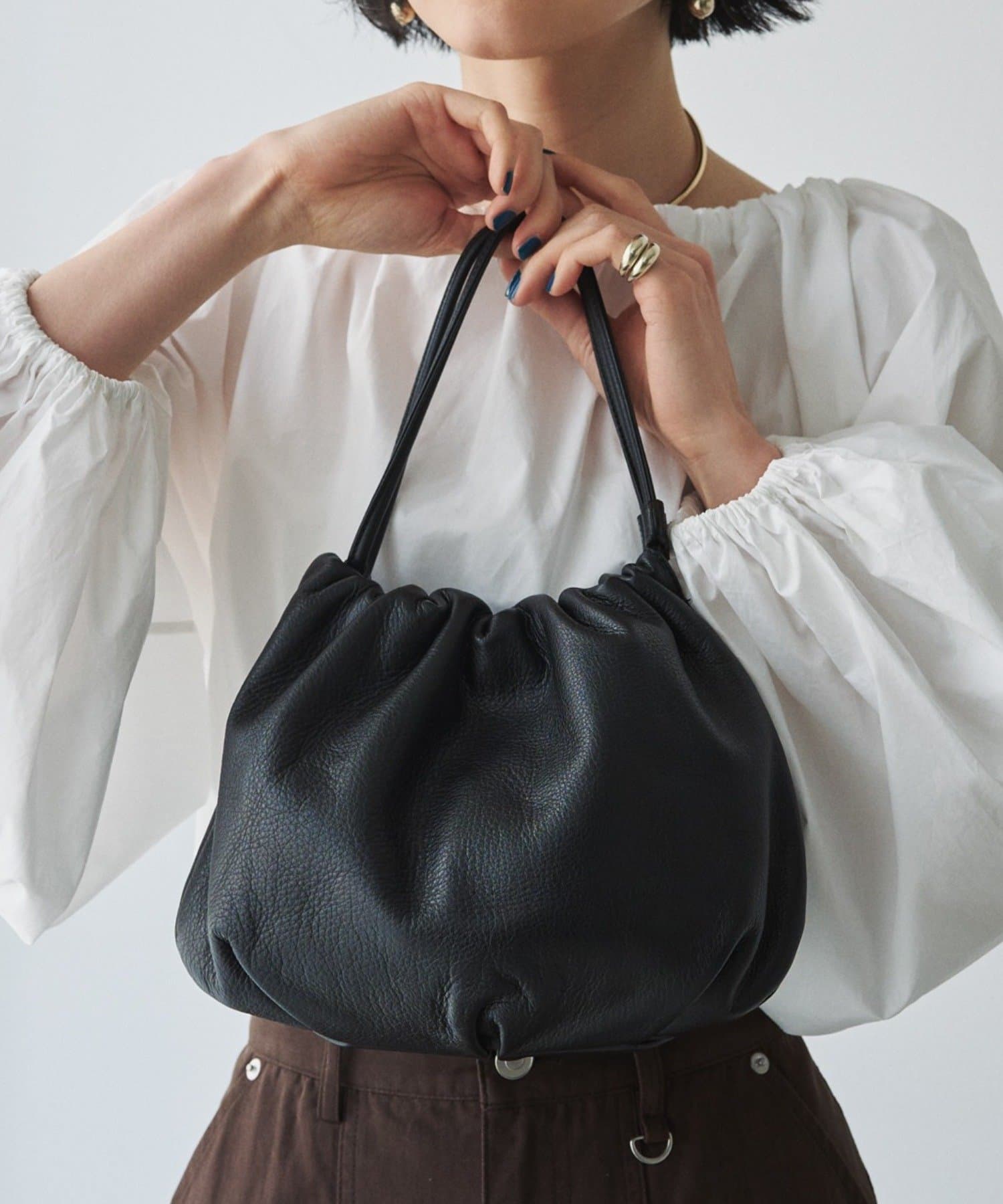 レザー巾着4WAYショルダーバッグ | russet(ラシット)レディース | PAL