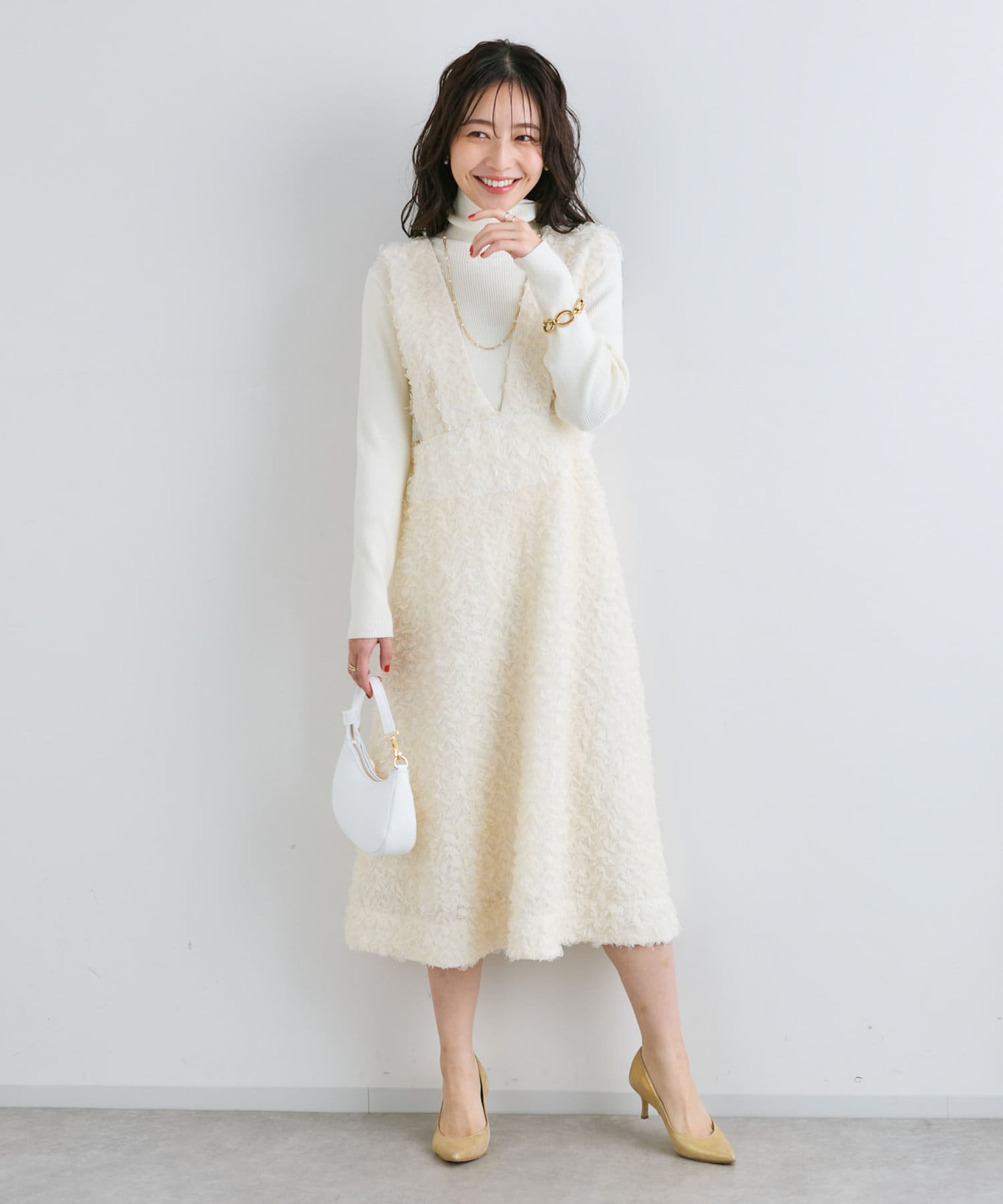 最強お上品ワンピ】スカラップフレアジャンドレ | La boutique BonBon