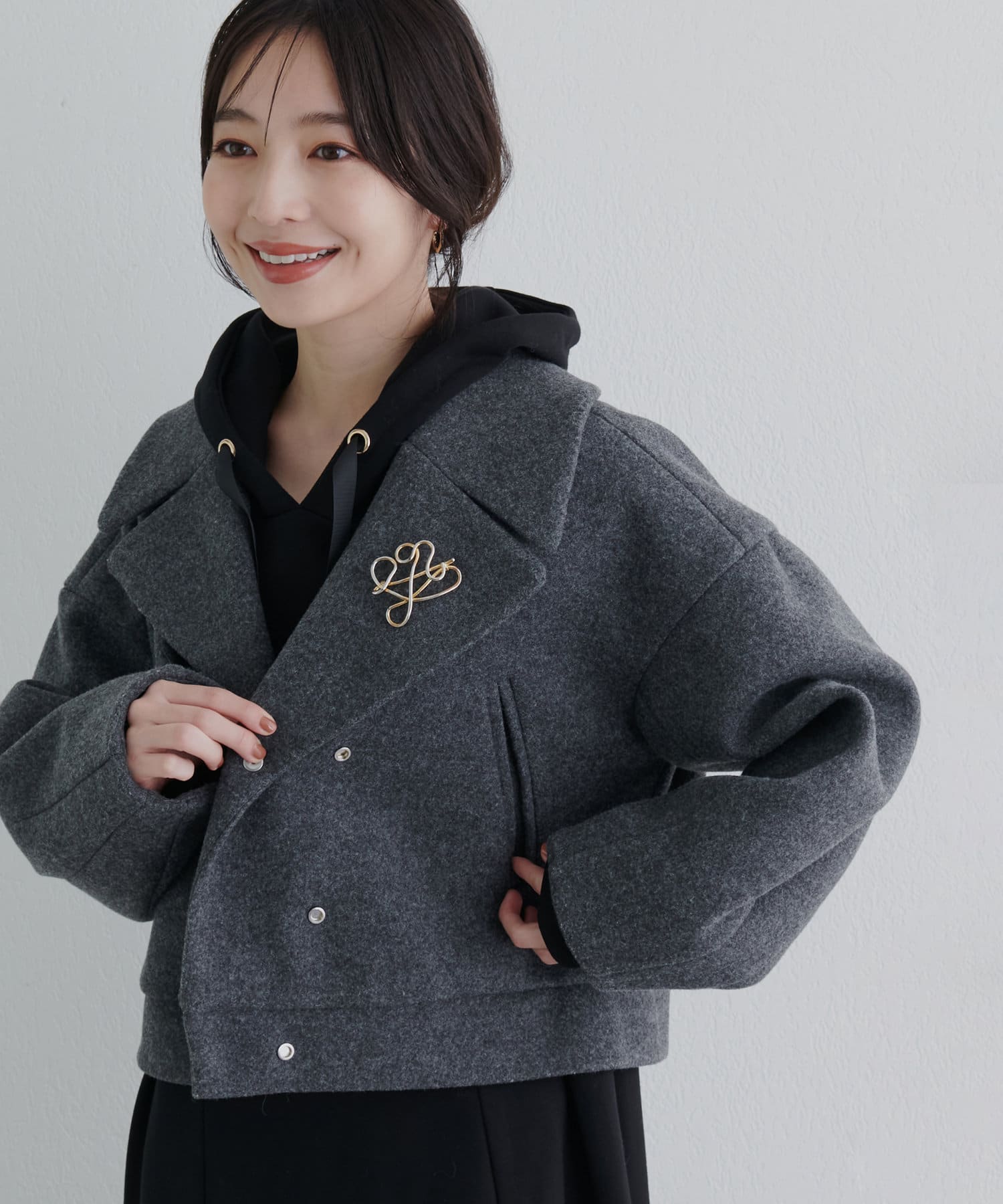 メルトンショートコート | natural couture(ナチュラルクチュール