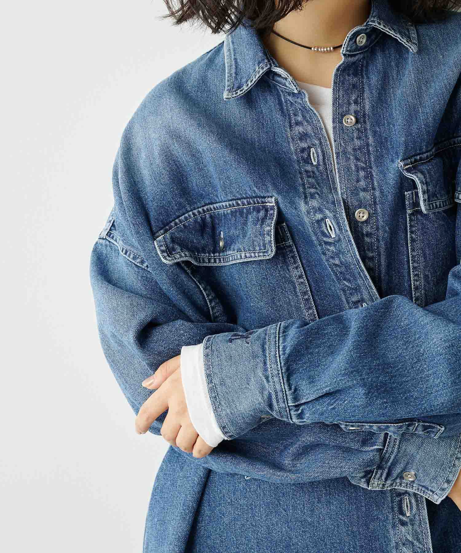 インフルエンサーコラボ】刺繍デニムシャツ | Whim Gazette(ウィム