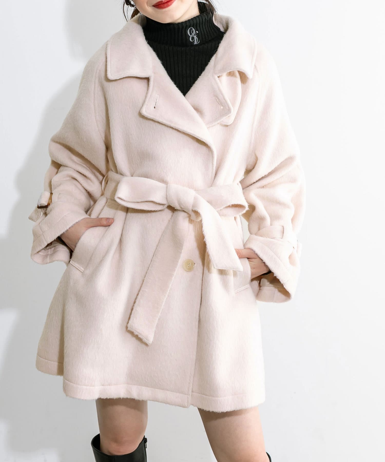 マルチカラーシャギーコート | OLIVE des OLIVE(オリーブ デ オリーブ