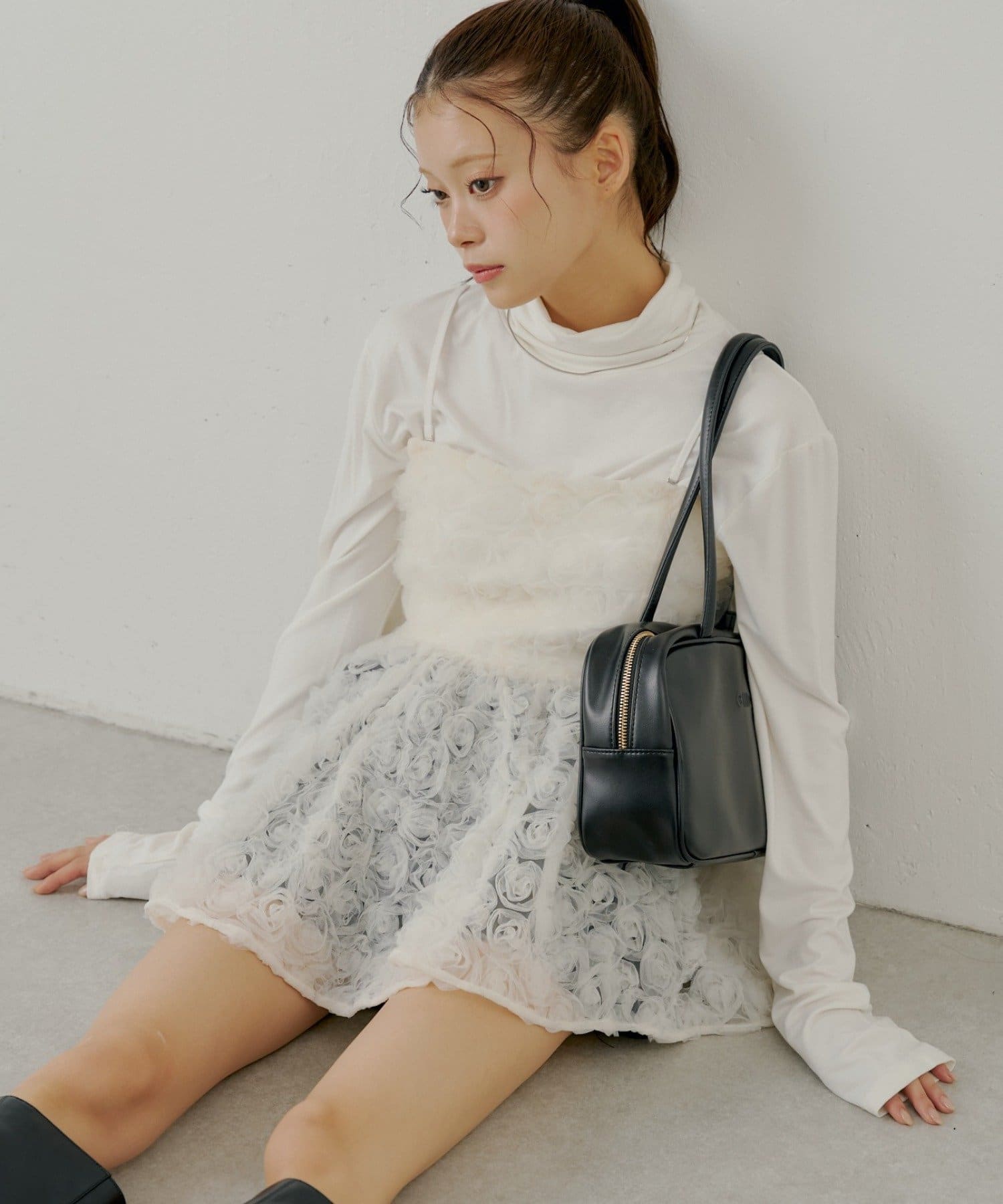 この夏のNO.1着映えブラウス】¨ローズチュールペプラムブラウス¨を