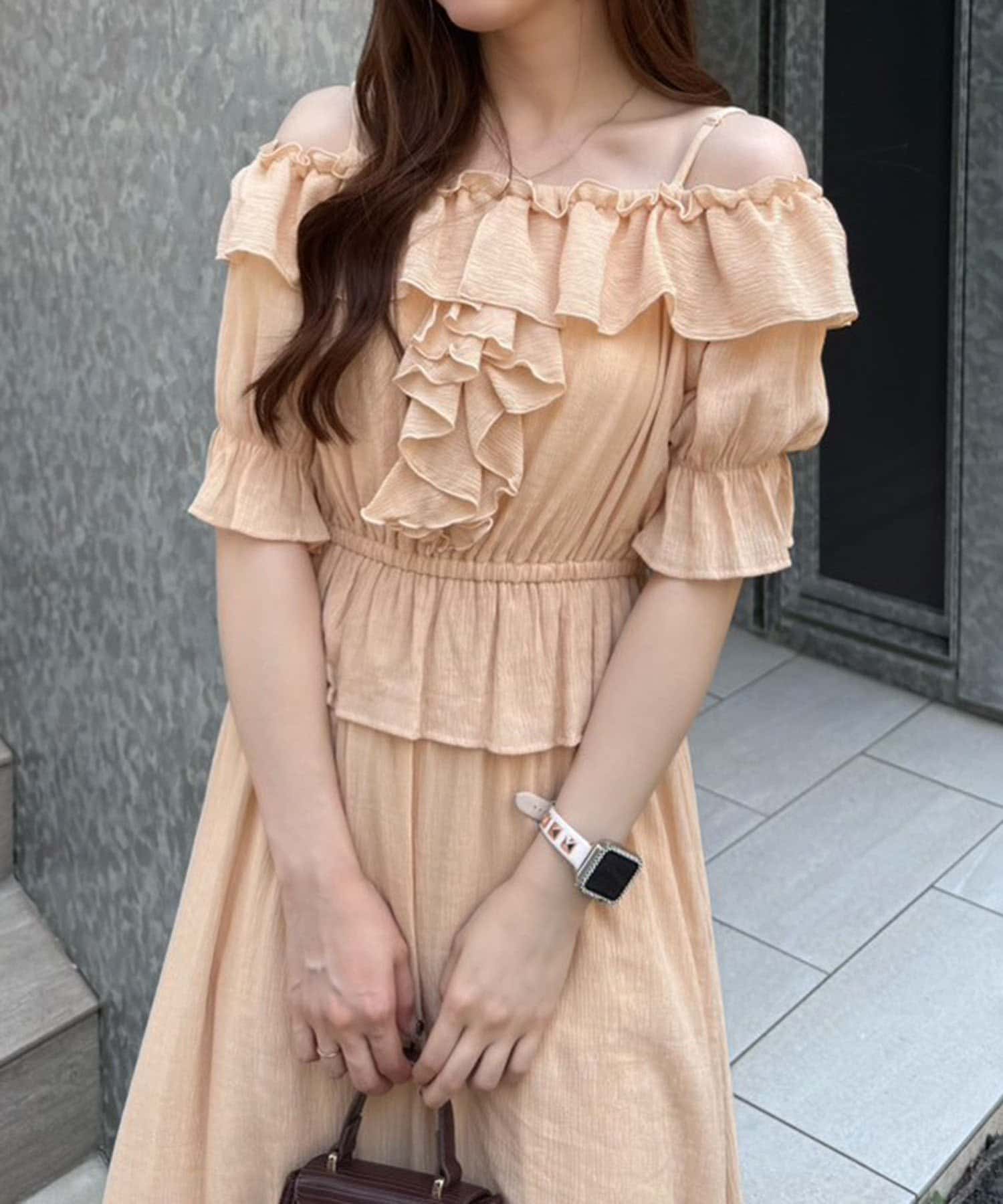 _chipi2xセレクト】2wayフリルペプラムワンピース | Remind me and