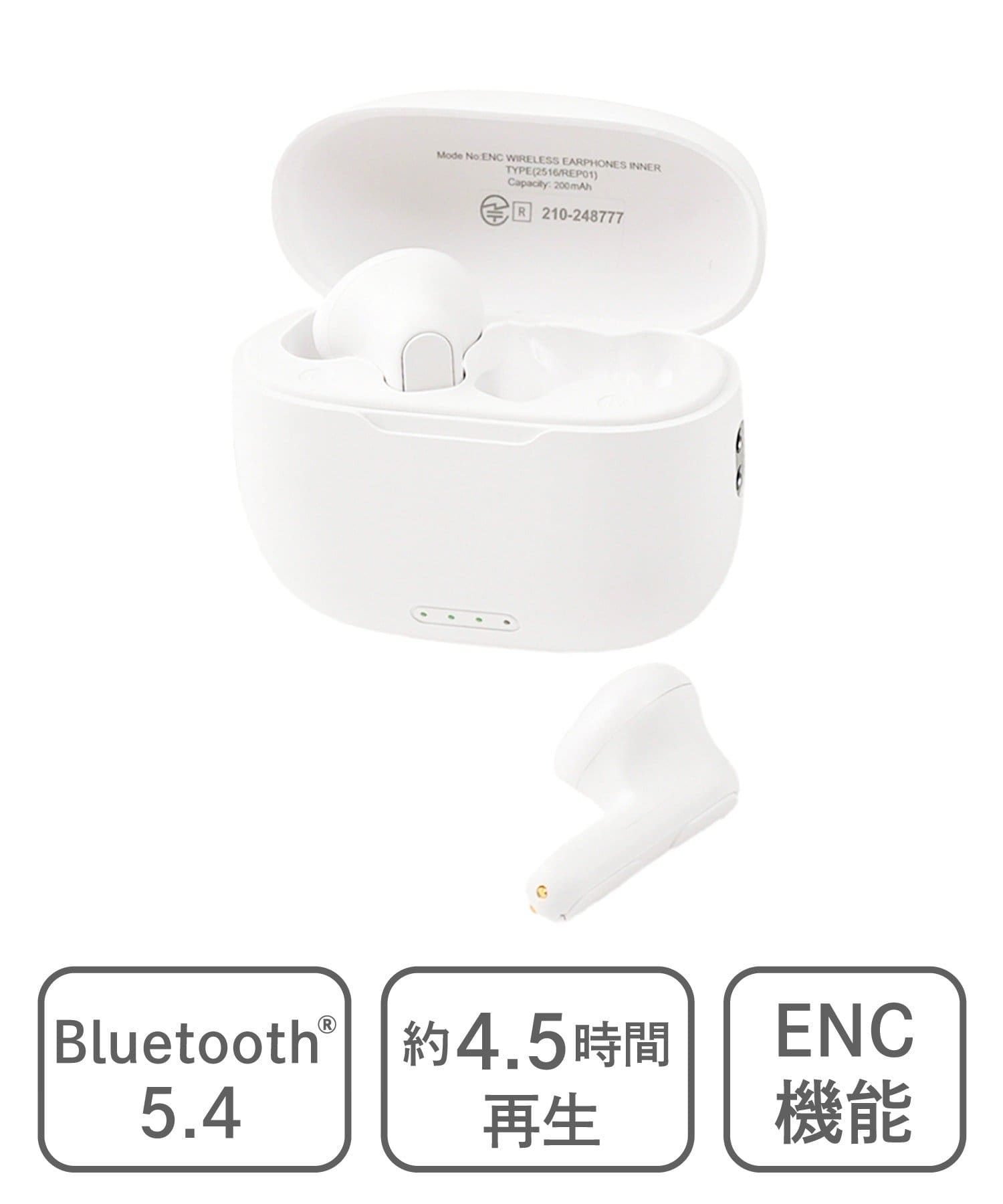 クリアな通話》ENCワイヤレスイヤホンインナータイプ | 3COINS(スリー