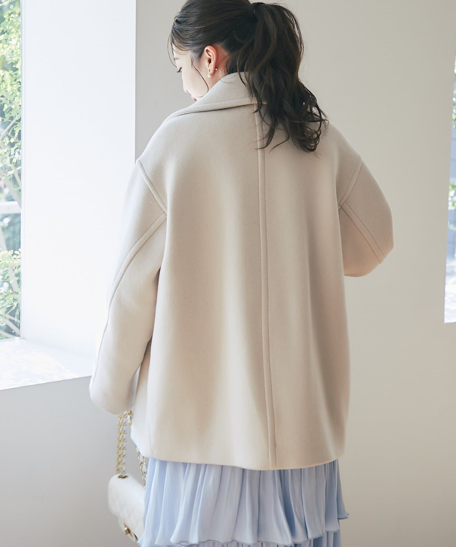 軽くて毎日着たい！】ロイヤルビーバーメタル釦Pコート | La boutique