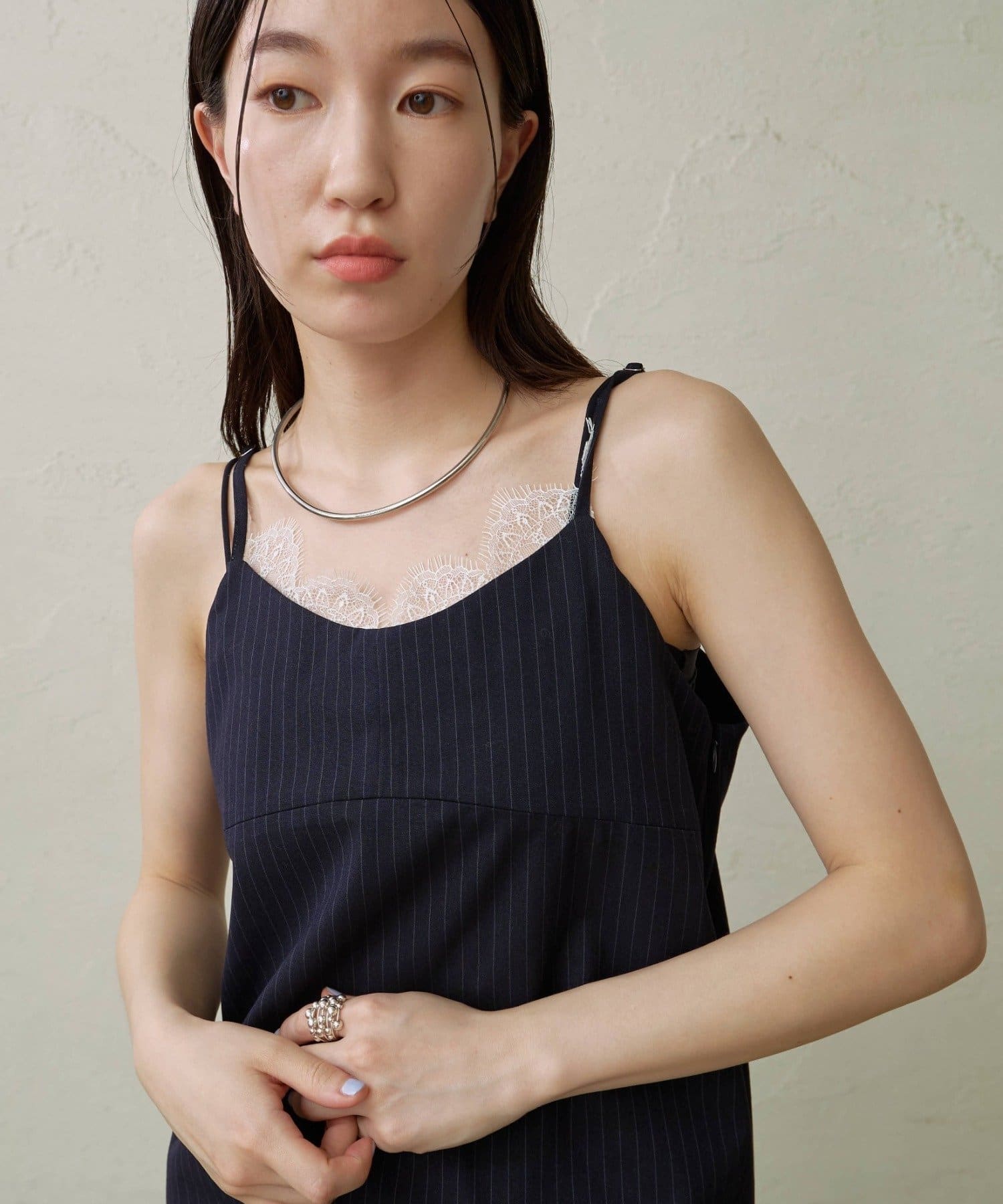 セットアップ着用可能◎】レース付きキャミソール | Omekashi(オメカシ