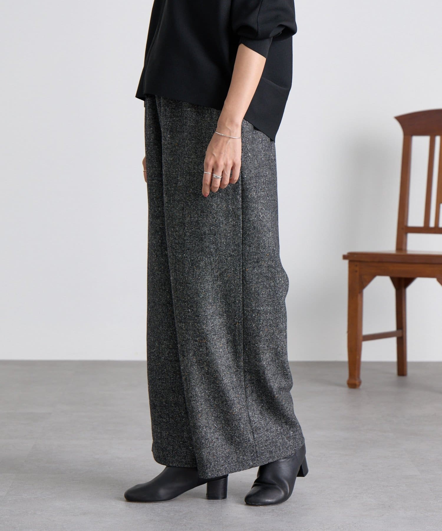 ウエストリブネップツイードパンツ | BEARDSLEY(ビアズリー)レディース