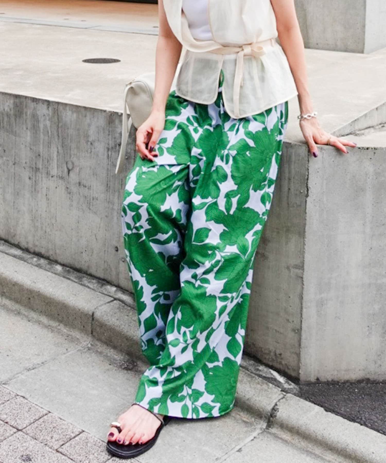 フラワープリントワイドパンツ | NOLLEY'S(ノーリーズ)レディース