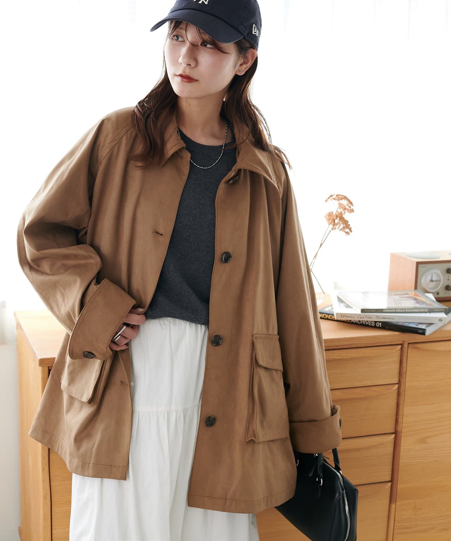 こなれて差が付く!】フェイクスエードカーコート | DISCOAT(ディス