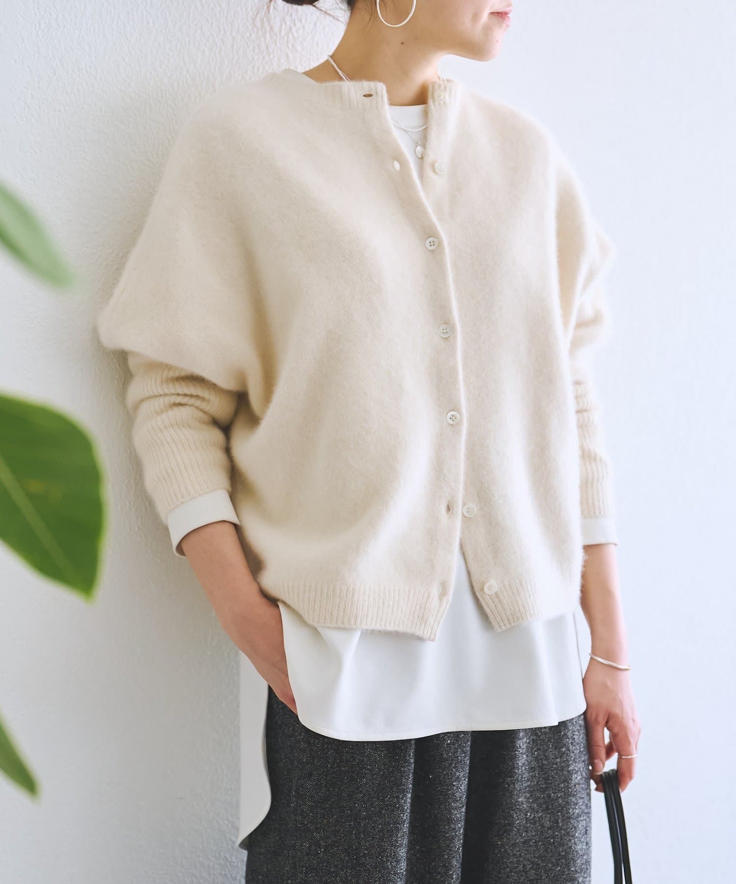 FOXウール後ろボタンニット | BEARDSLEY(ビアズリー)レディース | PAL