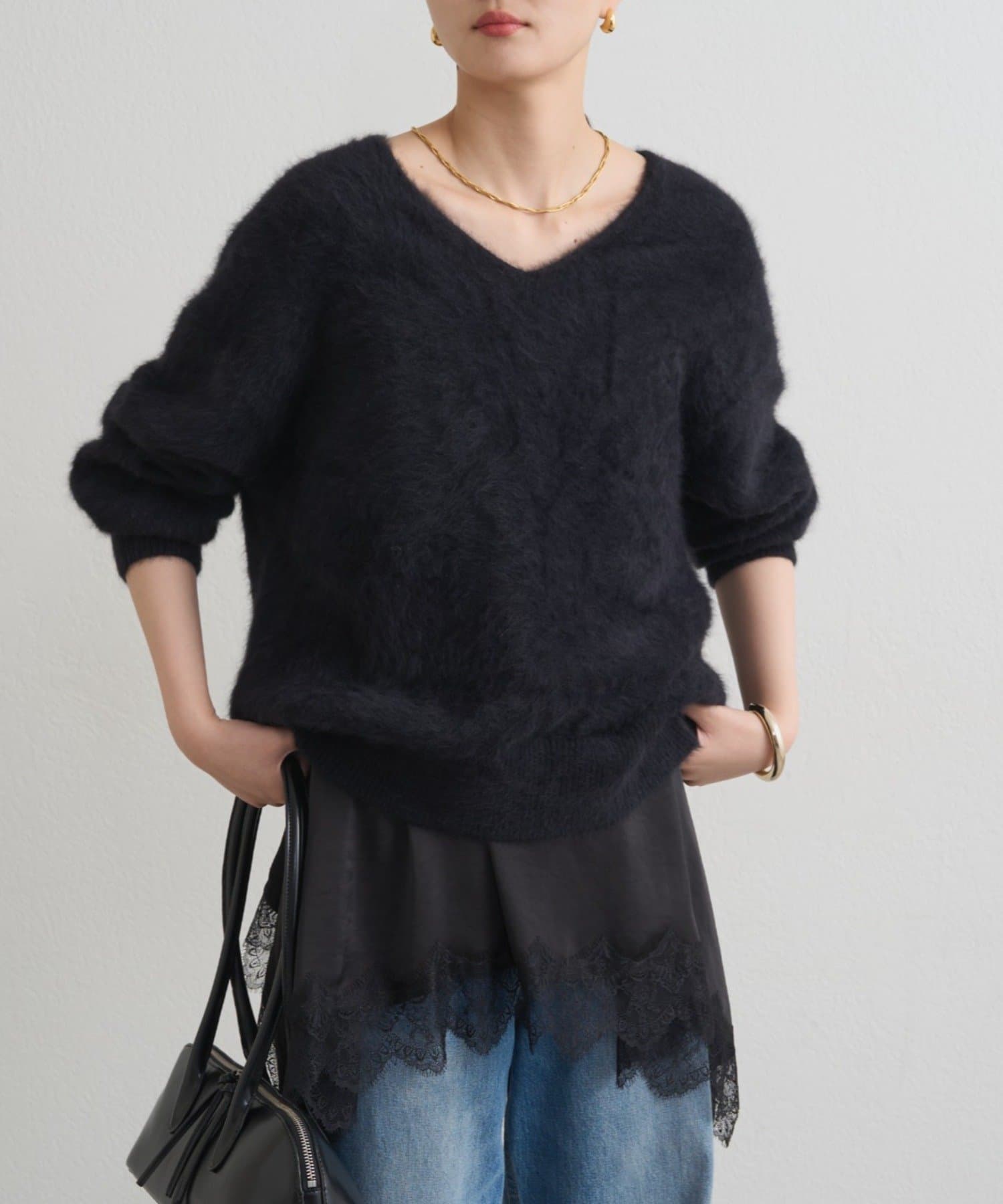 FURカシミヤVニット | LOUNGEDRESS(ラウンジドレス)レディース | PAL