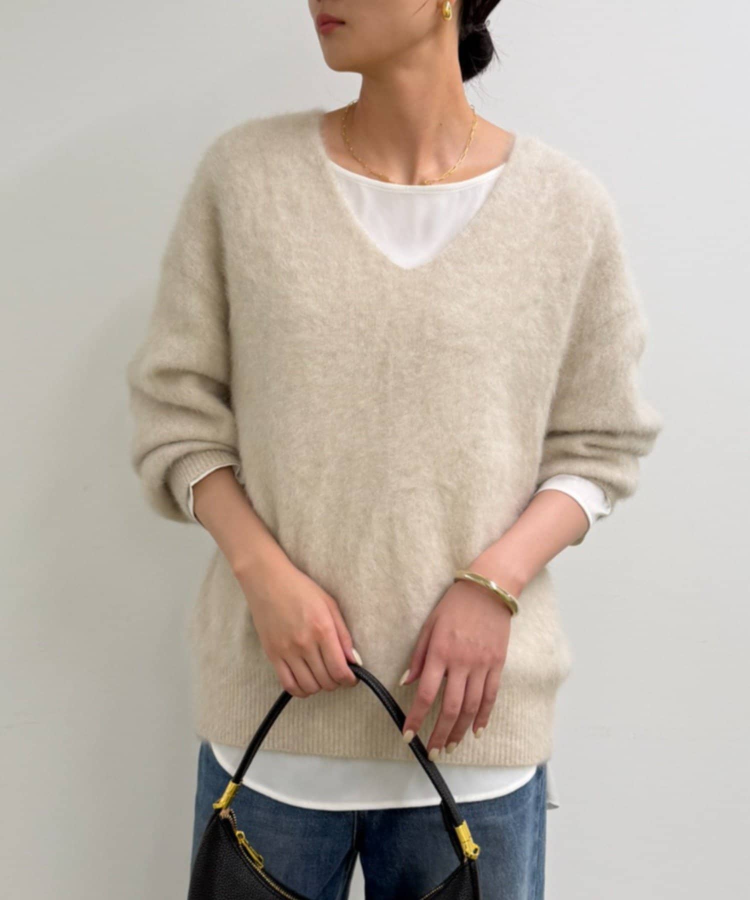 FURカシミヤVニット | LOUNGEDRESS(ラウンジドレス)レディース | PAL