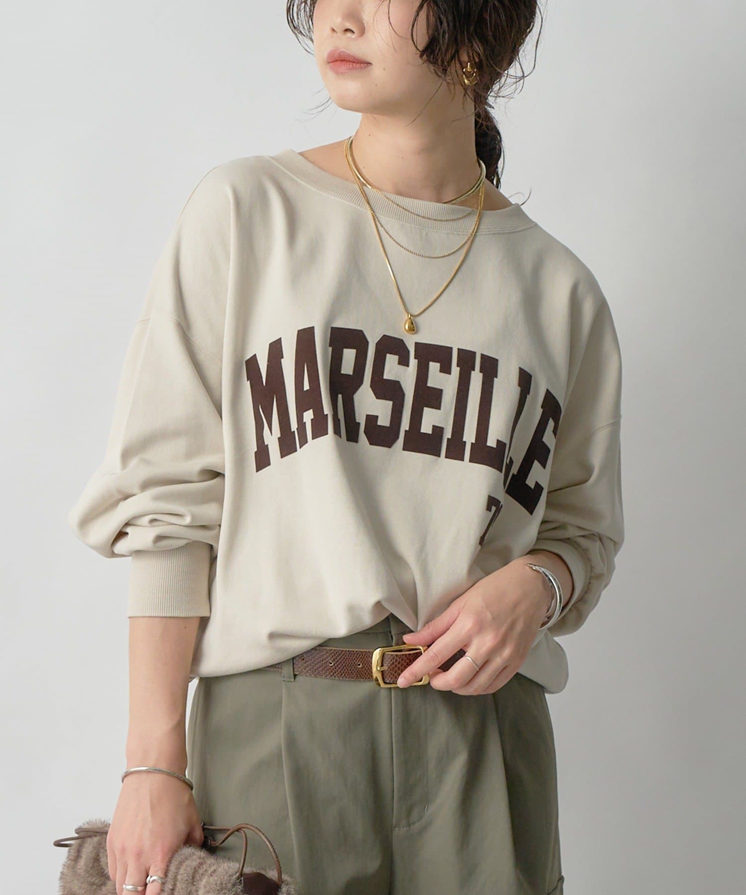大人のロゴスウェット】MARSEILLE ロゴスエット | RIVE DROITE