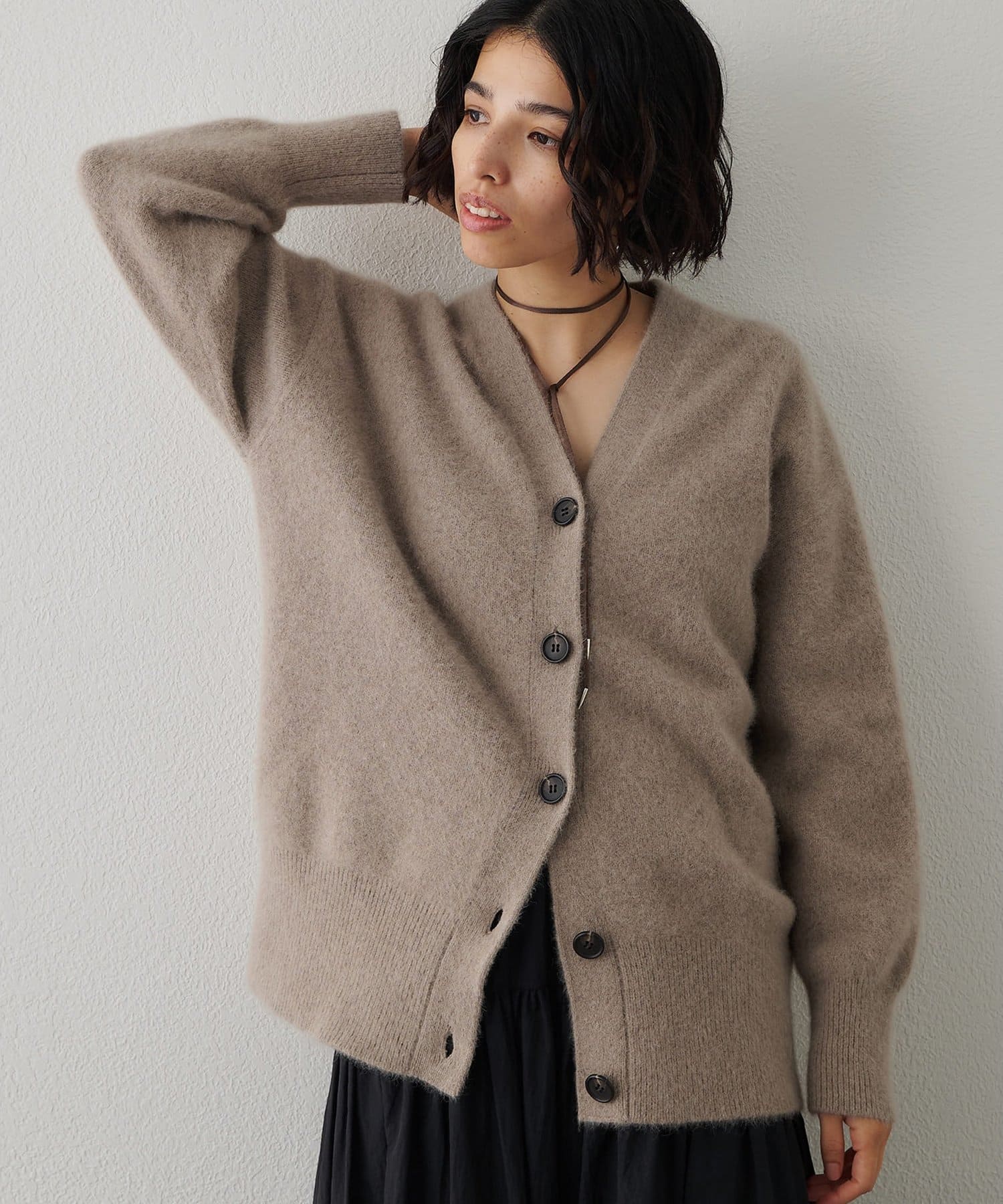 フォックスウールロングカーディガン | Whim Gazette(ウィム ガゼット