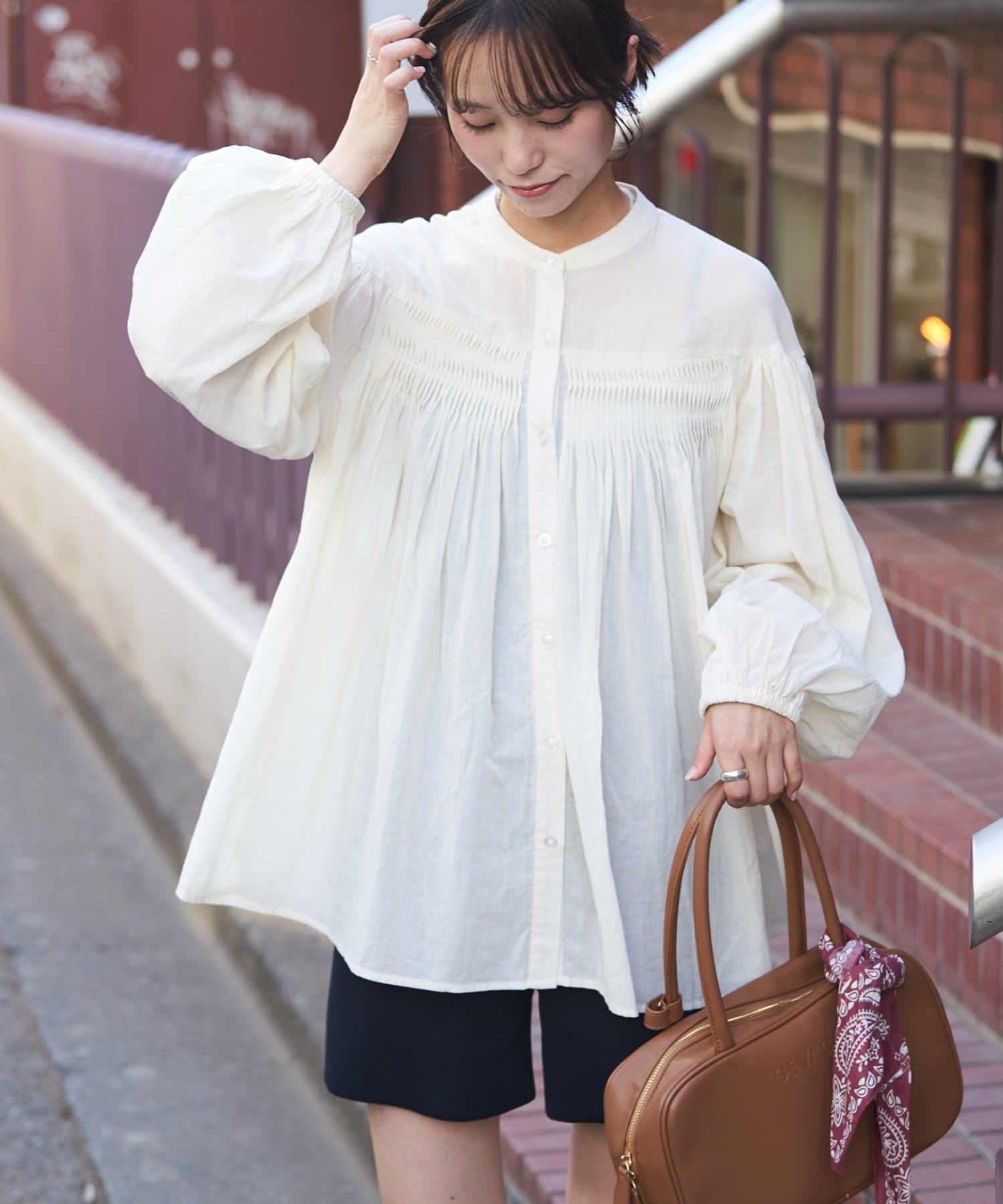 GEVACO】ピンタックブラウス | CIAOPANIC TYPY(チャオパニックティピー