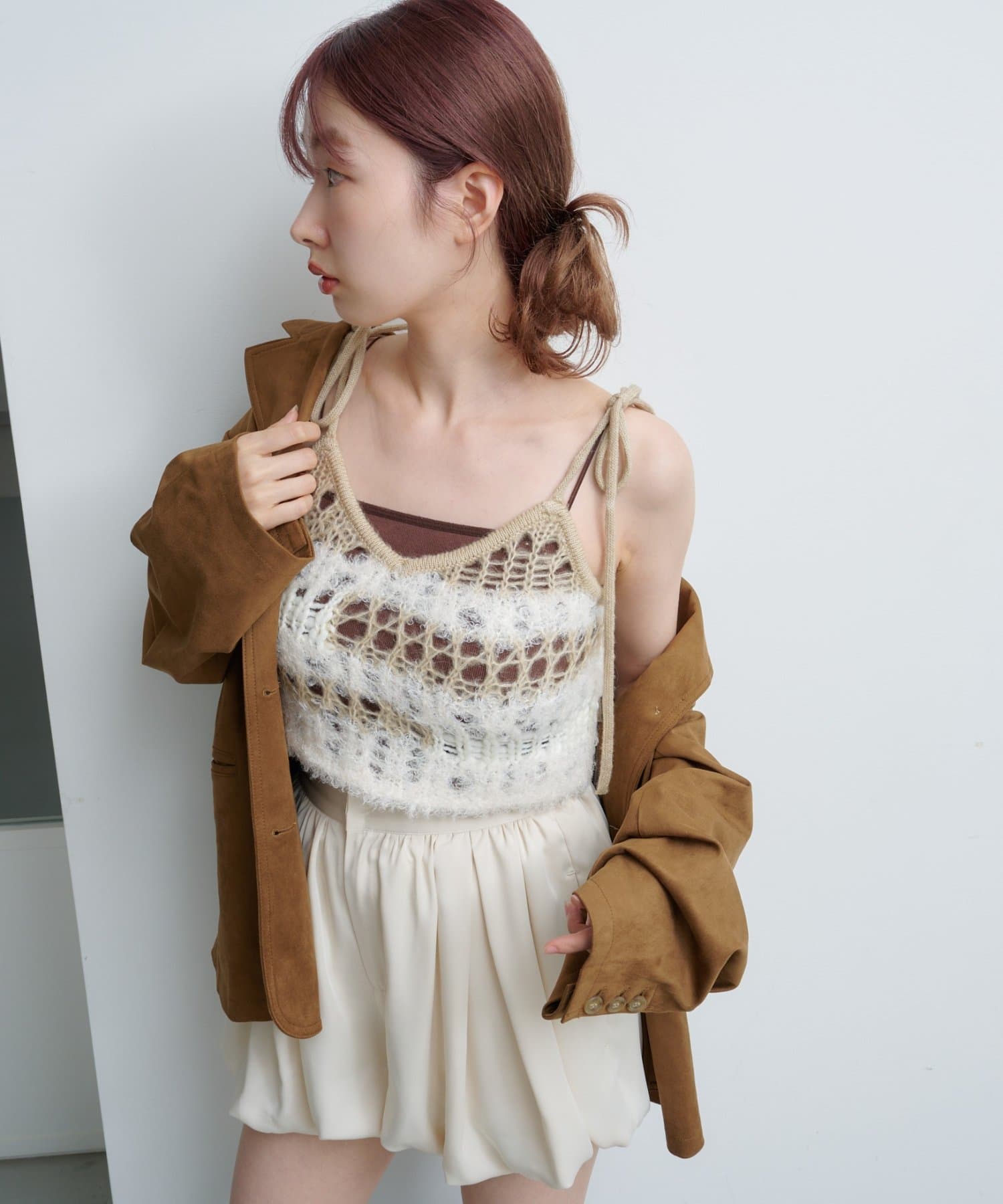 TAN ニットビスチェ TAN タン ビスチェ TAN（タン）の「TAN(タン