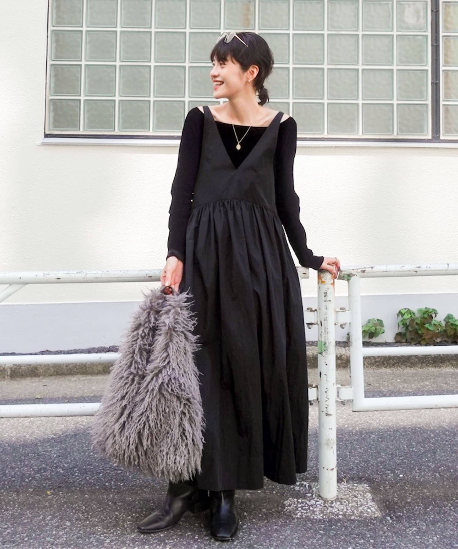 追加】【MAQWEL/マクウェル】ソフトタフタワンピース | NOLLEY'S