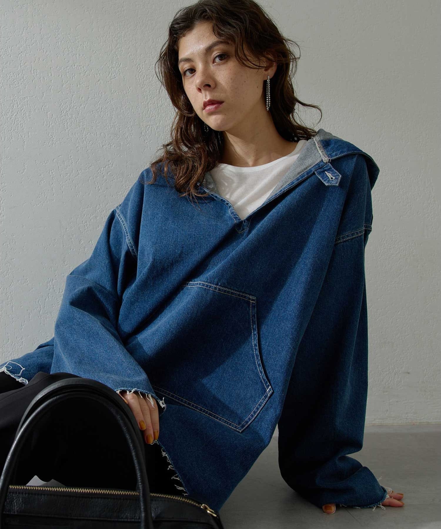 インフルエンサーコラボ】デニムフーディー | Whim Gazette(ウィム