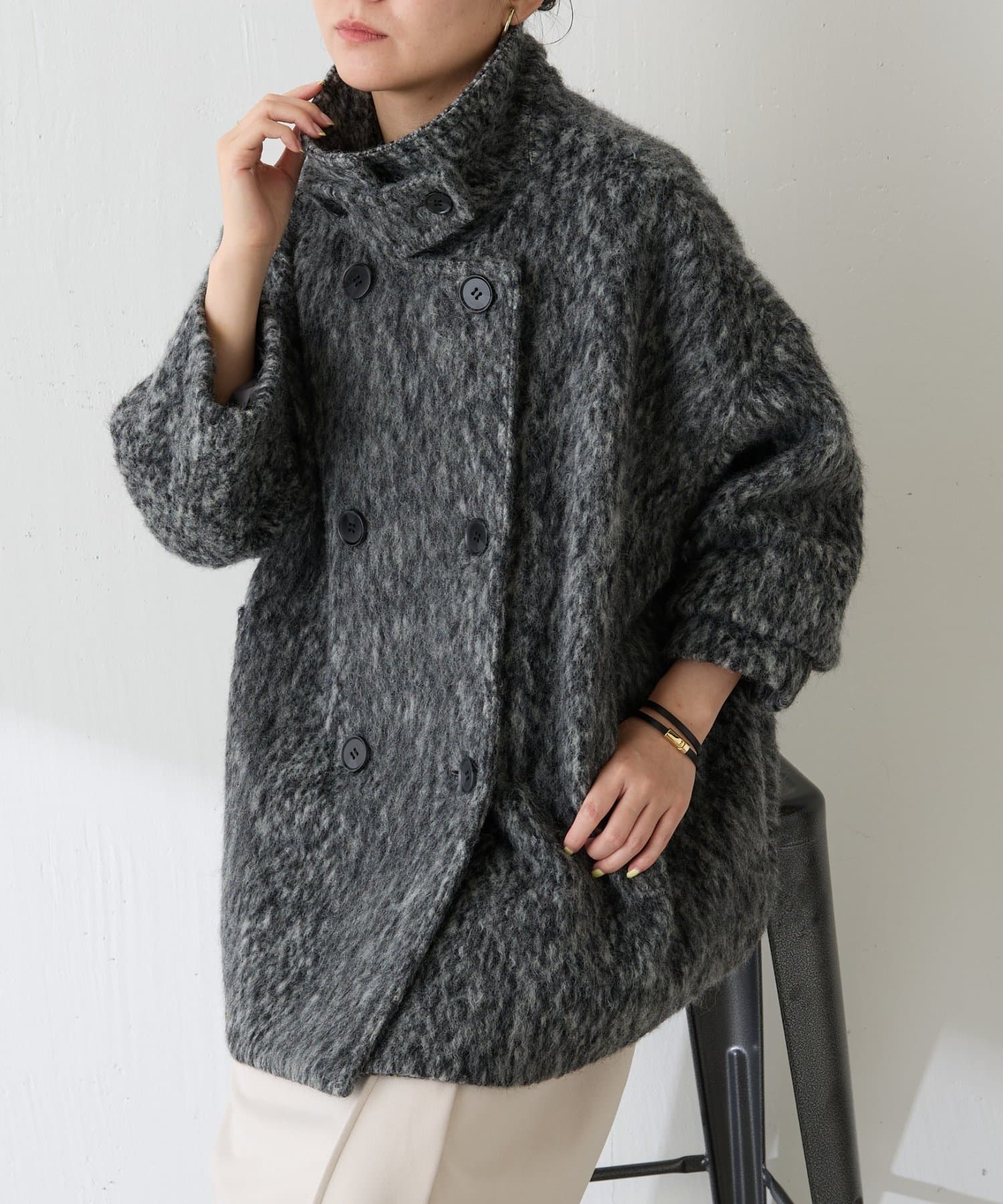 受注会人気NO.1/ウール混/リバイバル】シャギーコート | COLLAGE