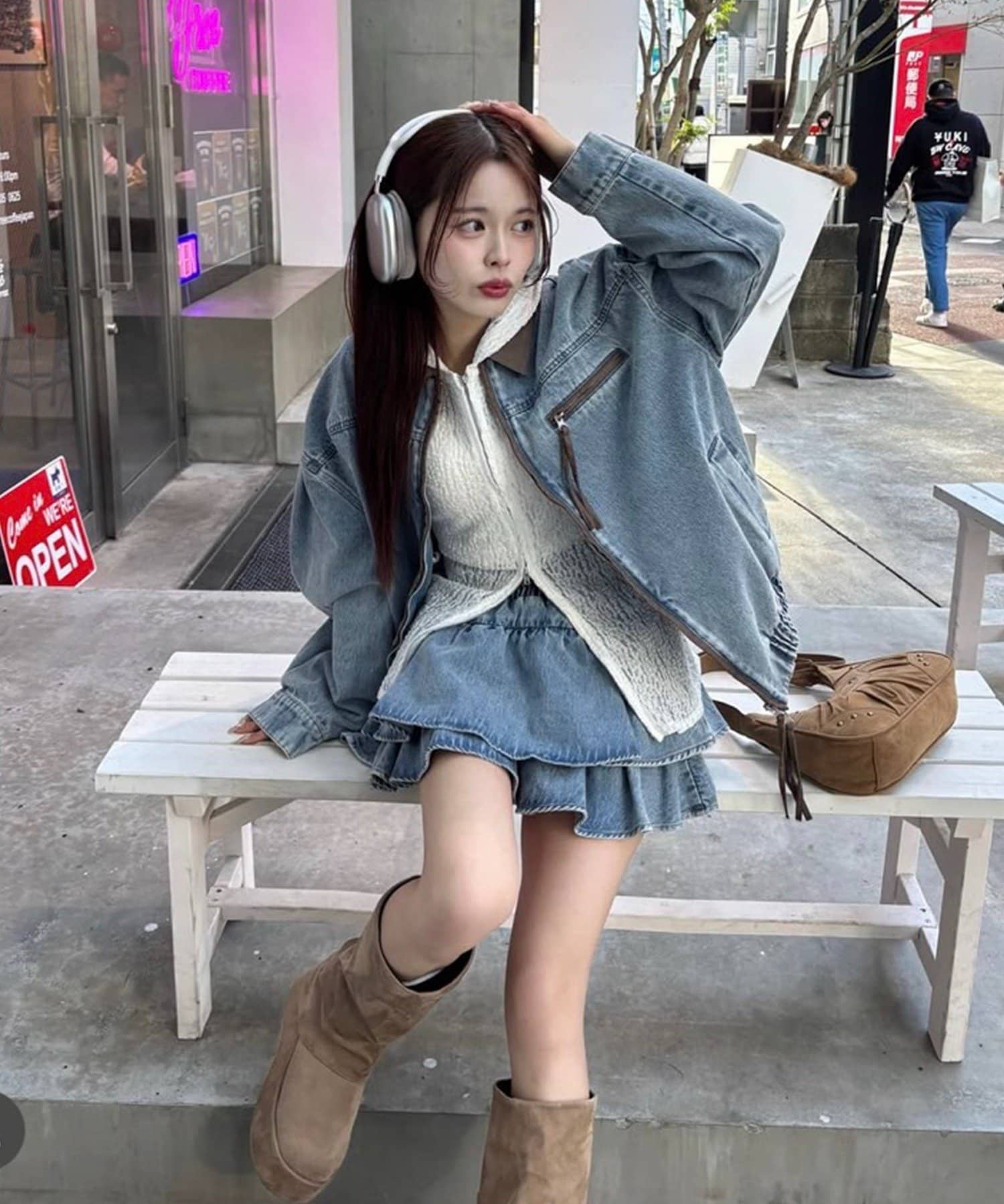 WEB限定】セットアップ対応/ティアードミニスカート | one after