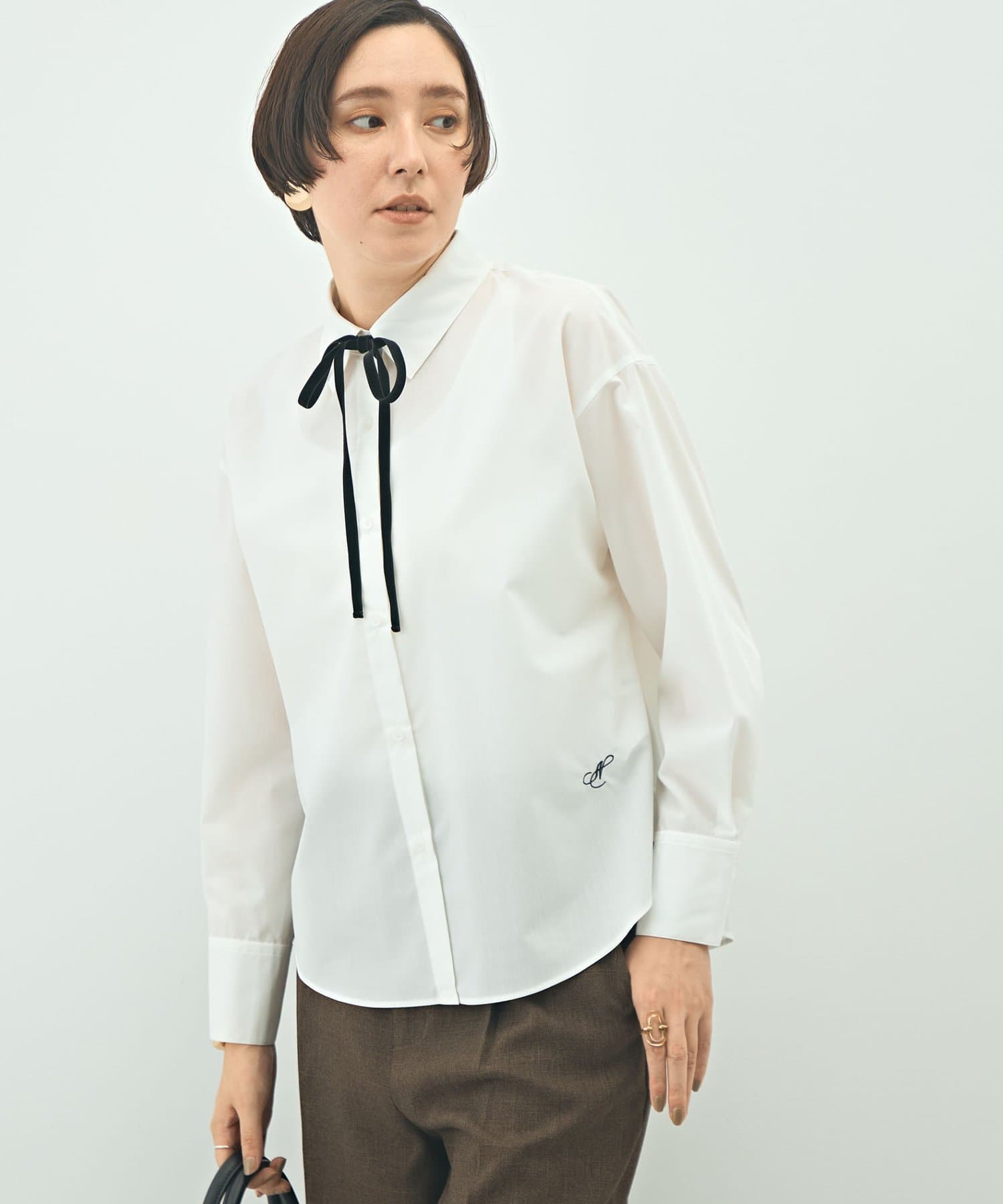 ウォッシャブルリボン付きシャツ | NOLLEY'S(ノーリーズ)レディース