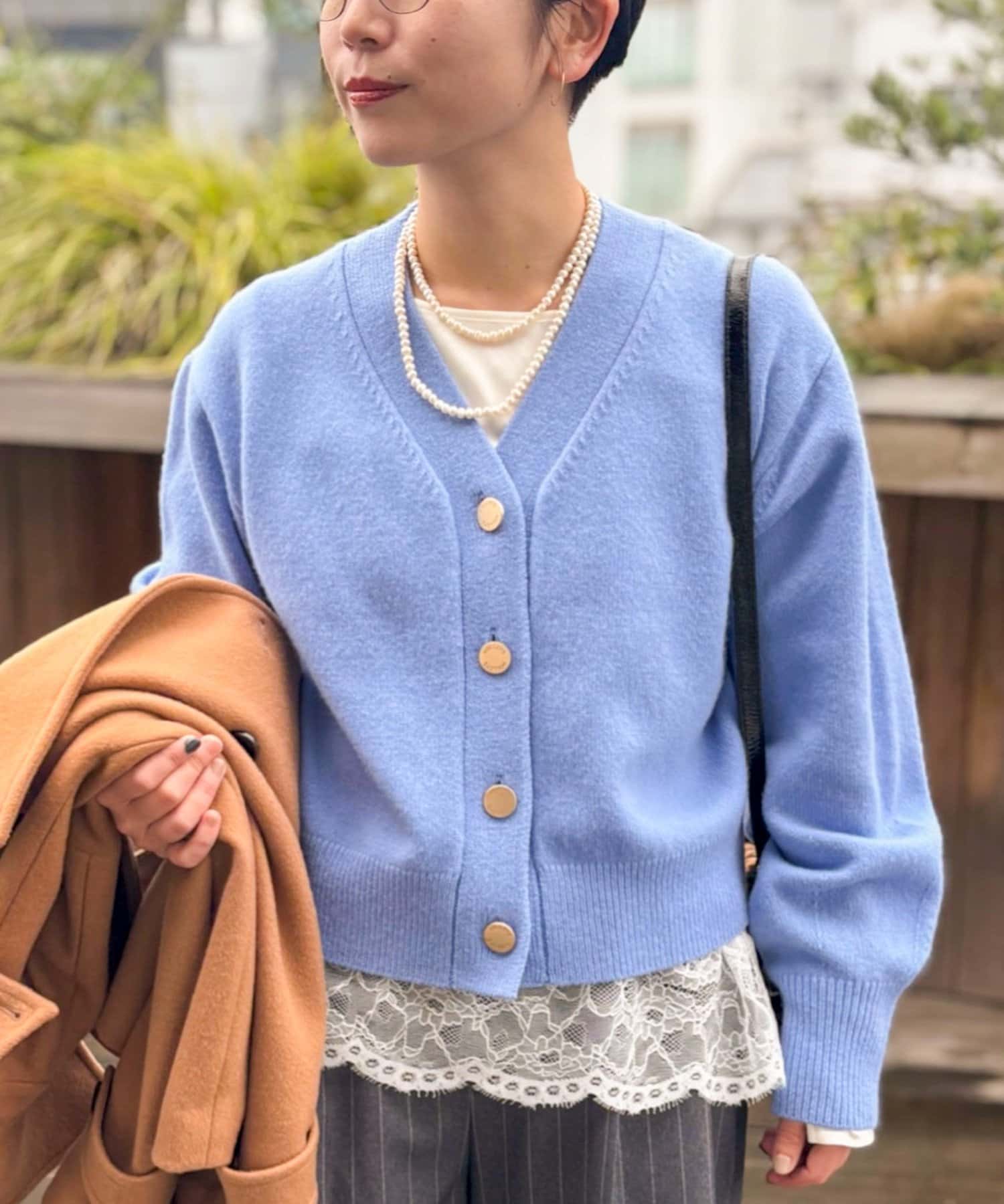 5GノアリスVネックカーディガン | NOLLEY'S(ノーリーズ)レディース