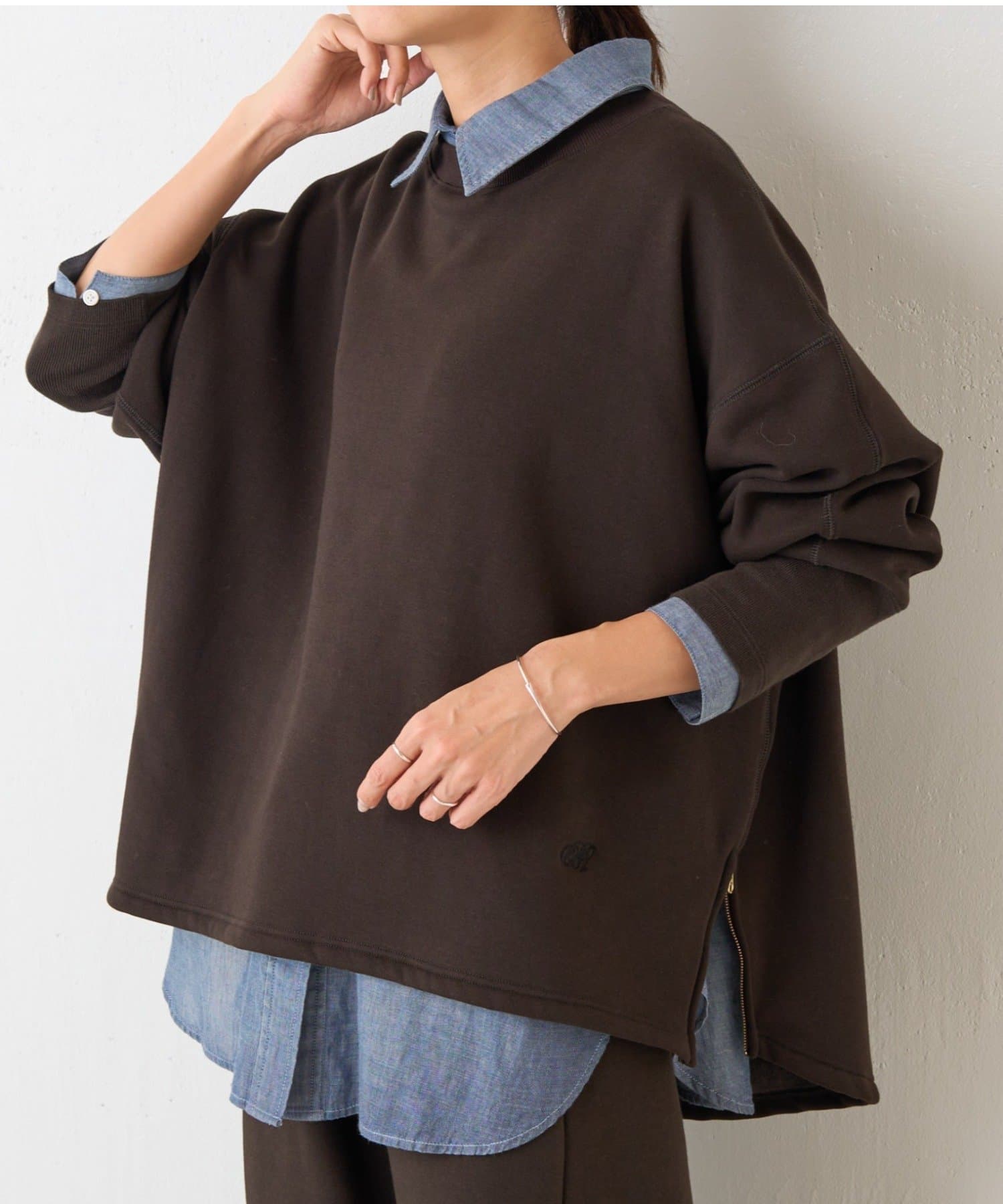 刺繍入り裏ボアトレーナー | BEARDSLEY(ビアズリー)レディース | PAL