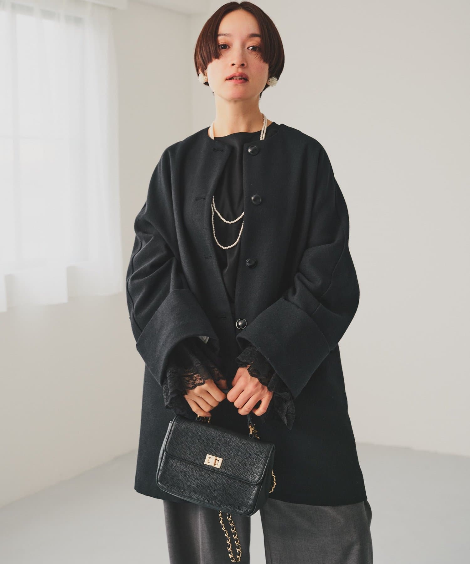 自由が丘店 】フレアレースカフスブラウス - PUAL CE CIN