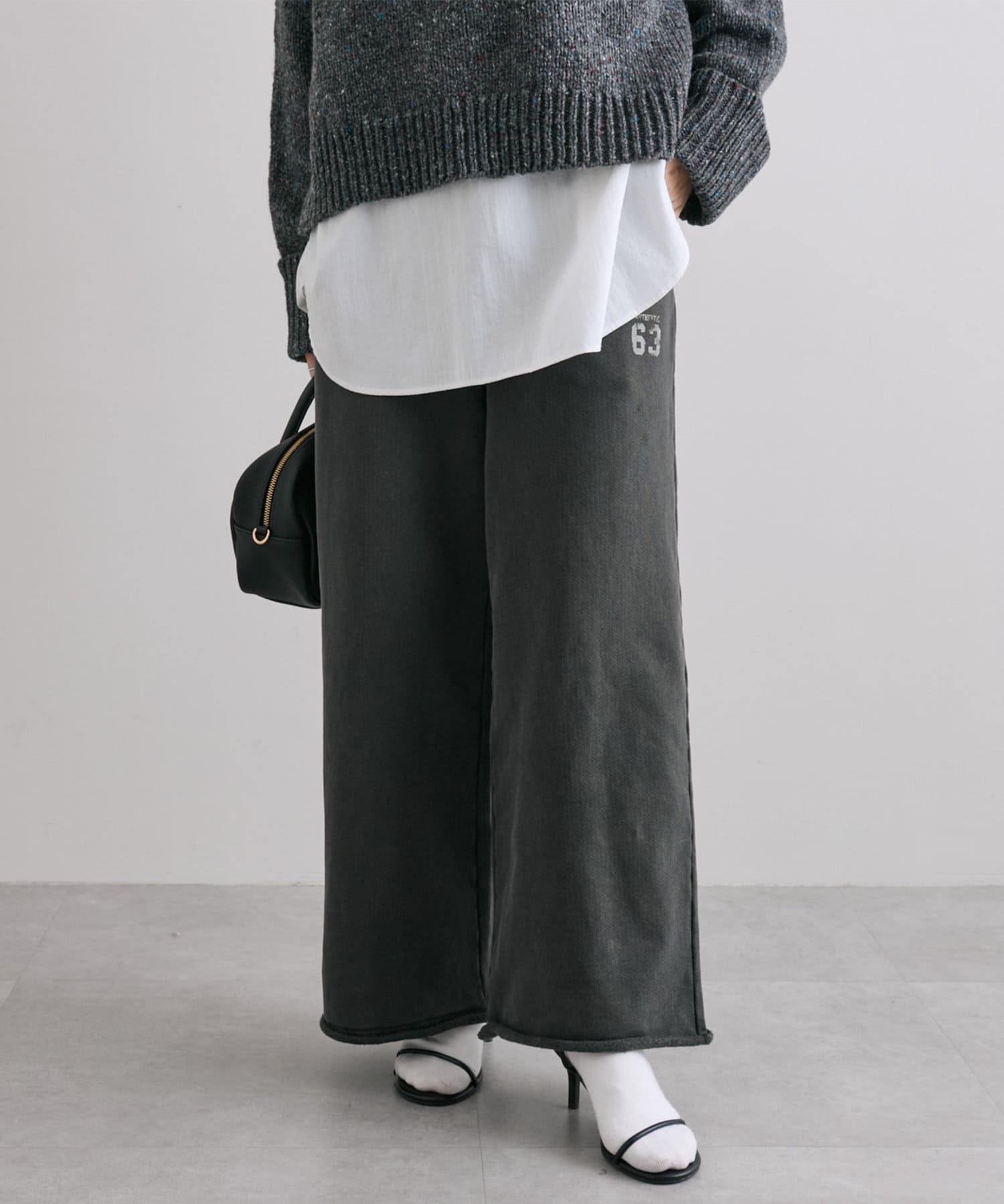 裏起毛スウェットフレアパンツ | PUAL CE CIN(ピュアルセシン