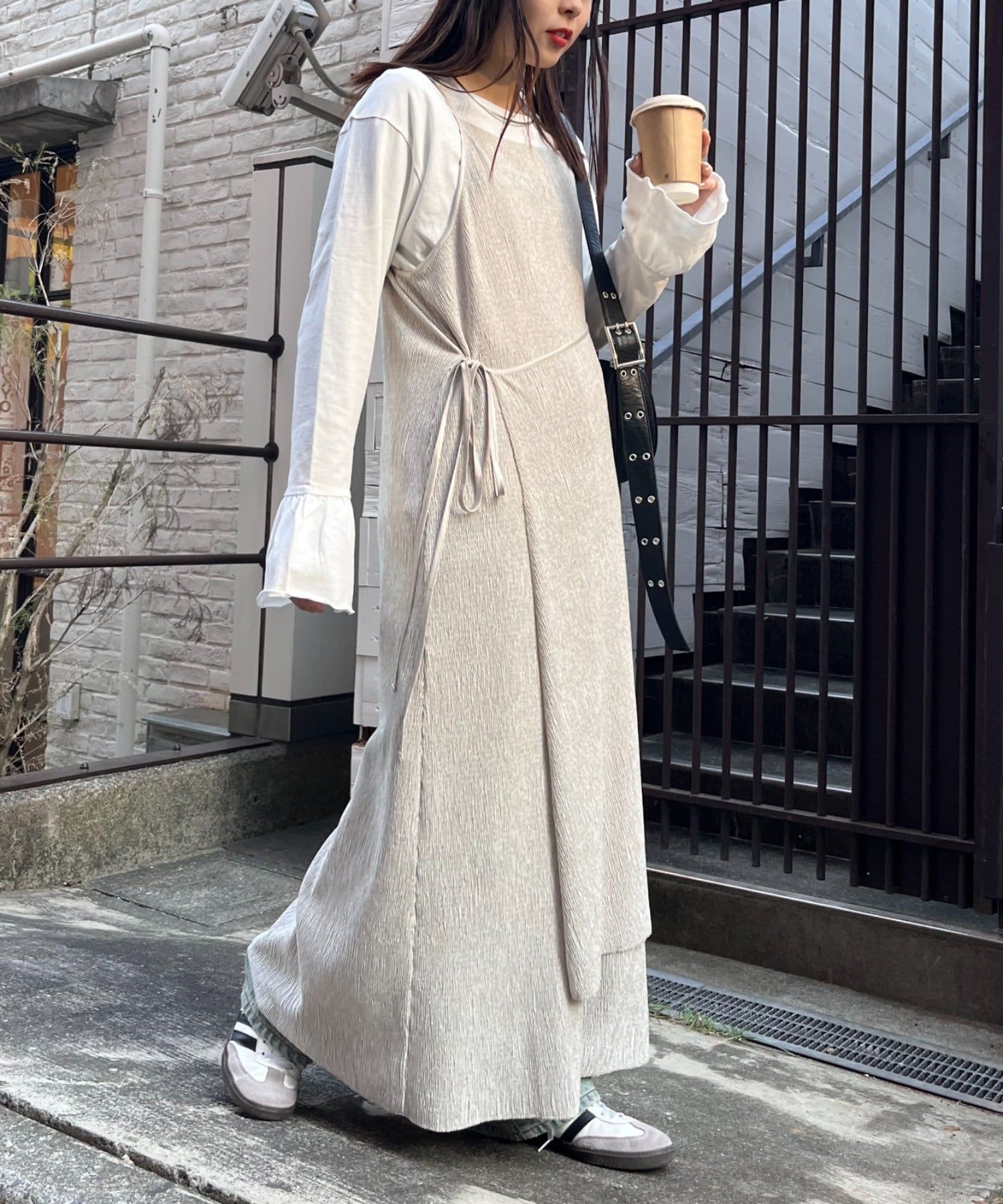 ベロアプリーツラップキャミワンピース | CIAOPANIC TYPY(チャオ