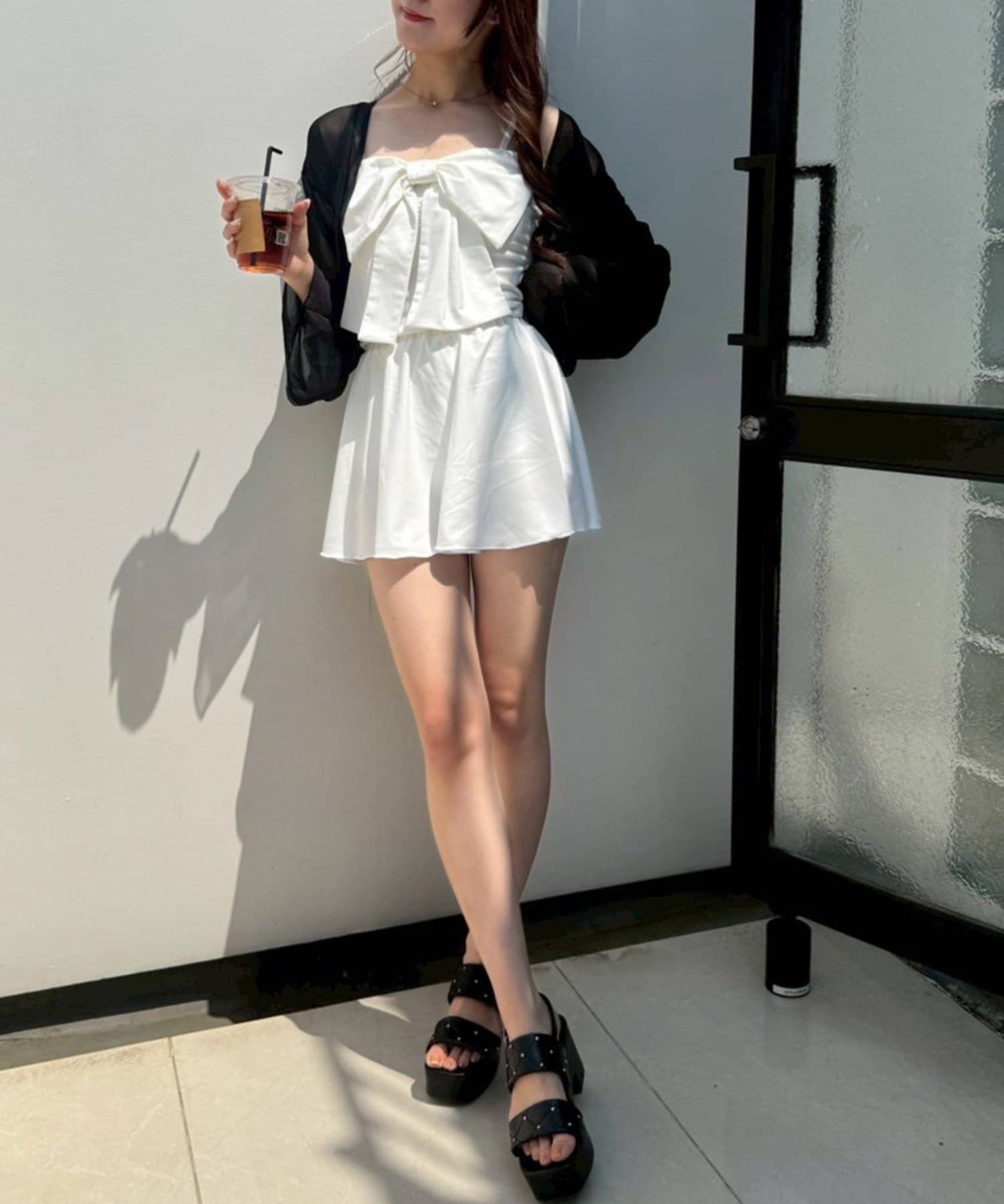 swimwear/フロントリボン羽織りSET(4点セット) | one after another