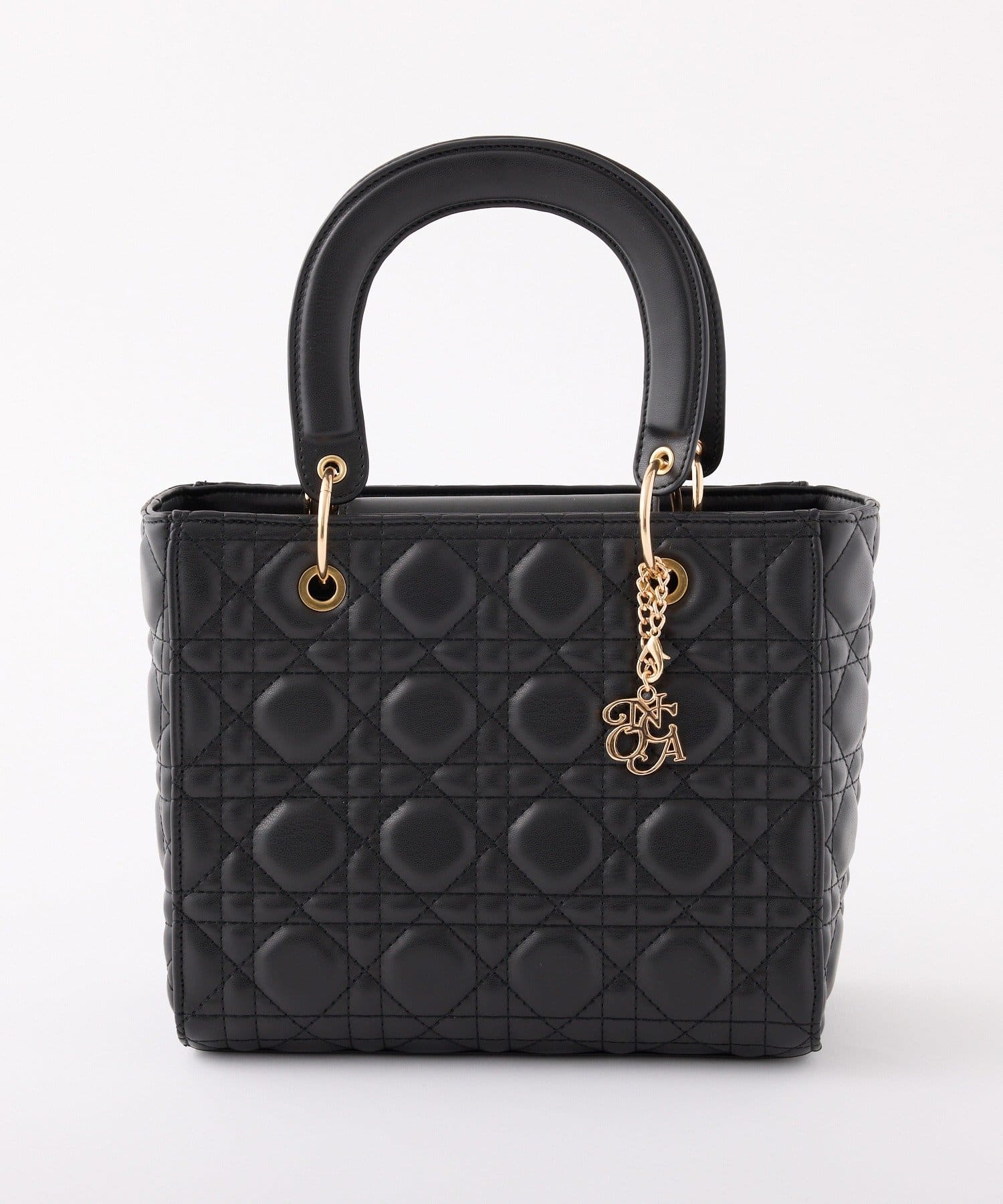 チャーム付きキルティングミニトートバッグ | one after another NICE