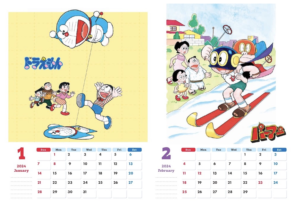藤子・F・不二雄キャラクターカレンダー2024＆ドラえもん“ドラ”と