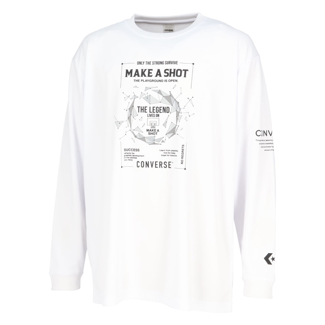 CB242367L プリントロングスリーブシャツ - ホワイト［1100