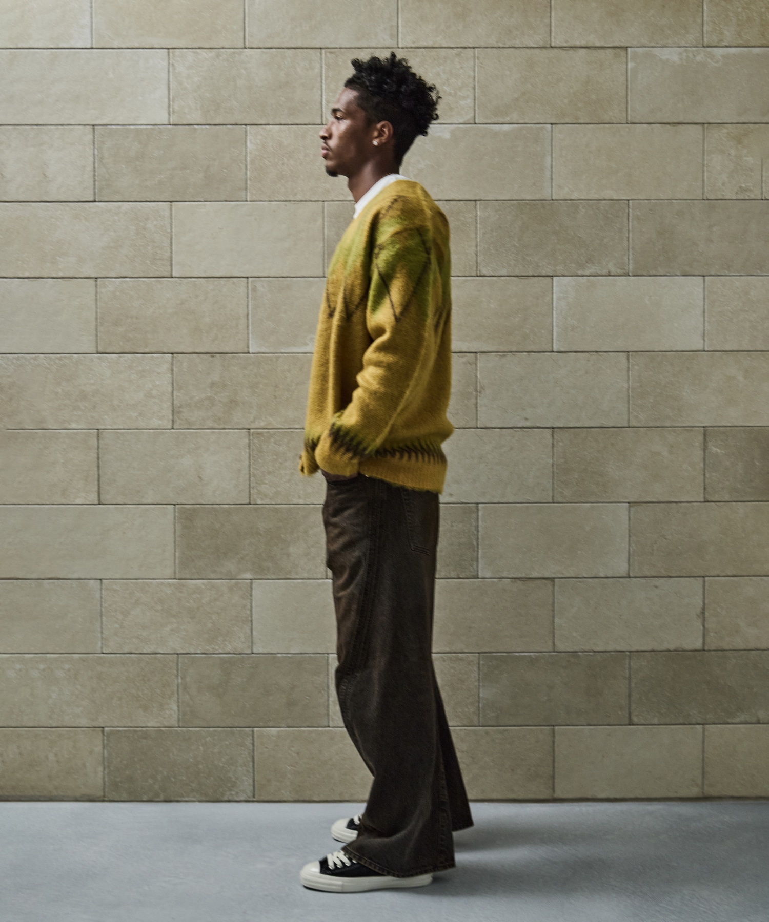 3D TWISTED WIDE LEG JEANS(1 BLACK): NVRFRGT: MENS｜CONZ ONLINE STORE