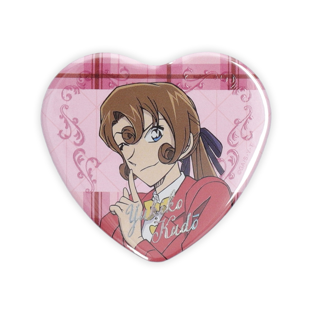 名探偵コナンプラザ ジュエリーハート缶バッジ 工藤優作