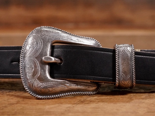 VINTAGE WORKS : LEATHER BELT ” DH5744 “ | CONEY ISLAND