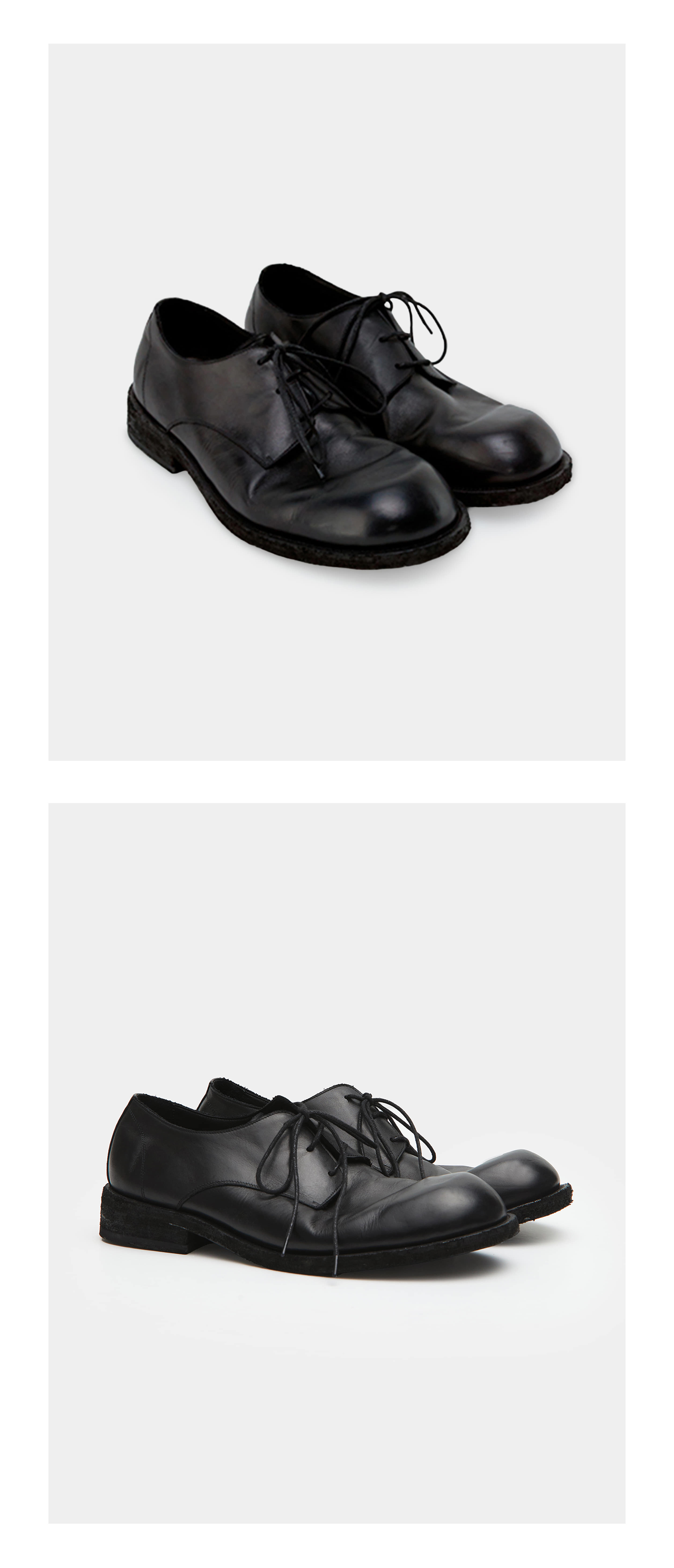 MUSINSA | COOR Natural Wrinkle Derby Shoes (Black)