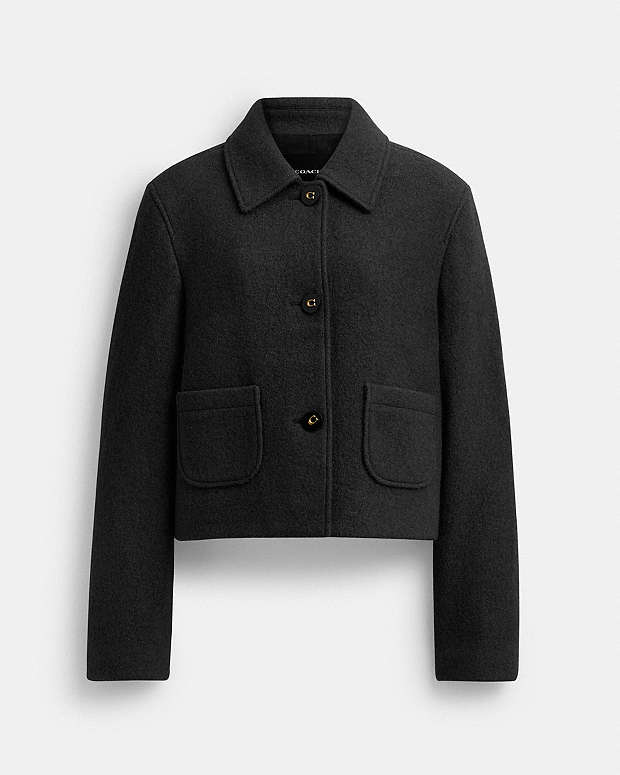 公式】コーチアウトレット | ショート ウール コート