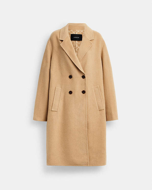 公式】コーチアウトレット | ダブル フェイス ウール コート
