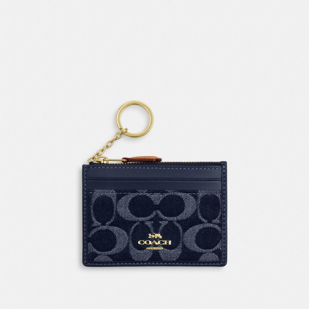 COACH® Outlet | Essential Mini Id Card Case In Signature Denim