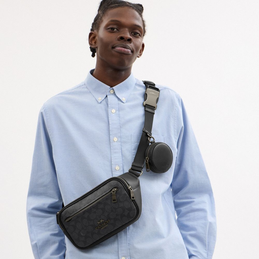 COACH® Outlet | Elias Belt Bag In Signature Canvas