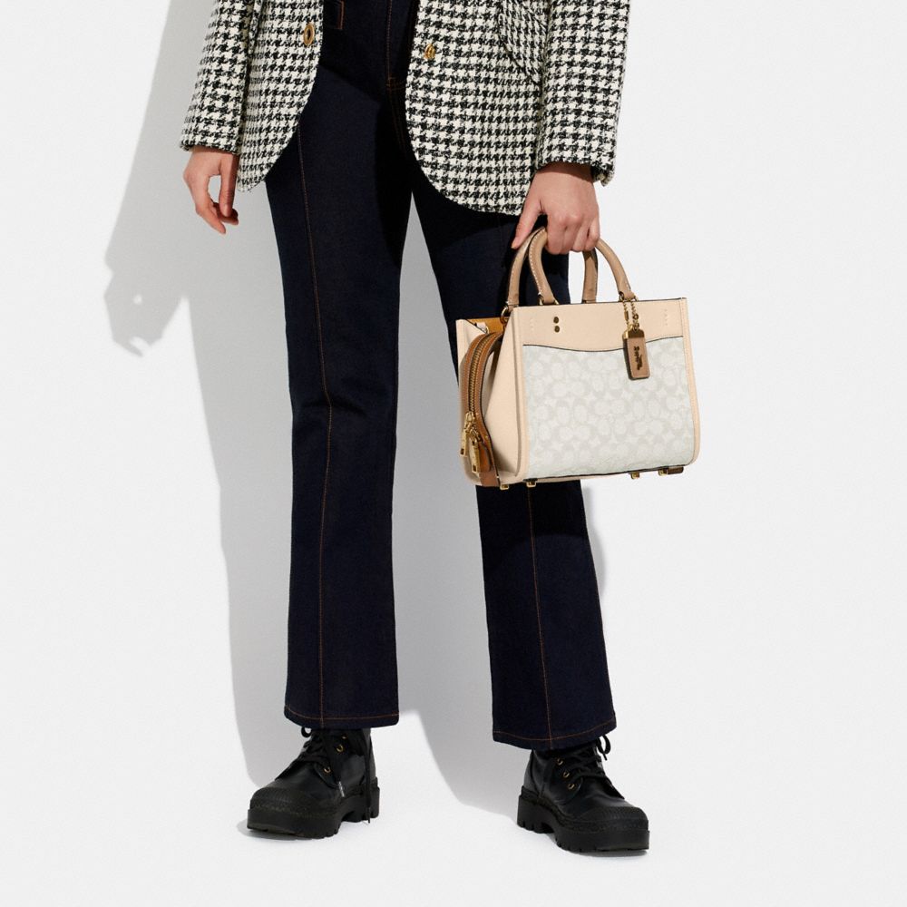 公式】COACH – コーチ | ローグ 25 シグネチャー テキスタイル ジャカード